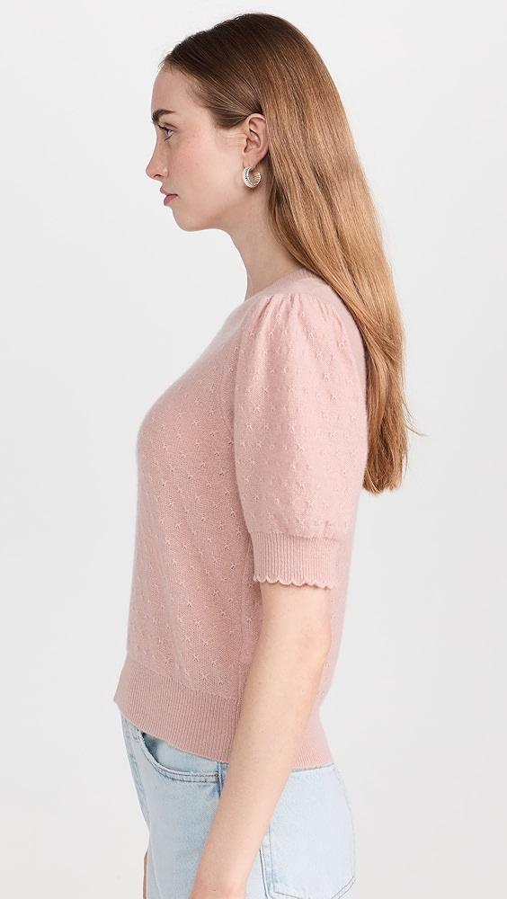 FRAME Pointelle Puff Sleeve Sweater | Shopbop Product Image