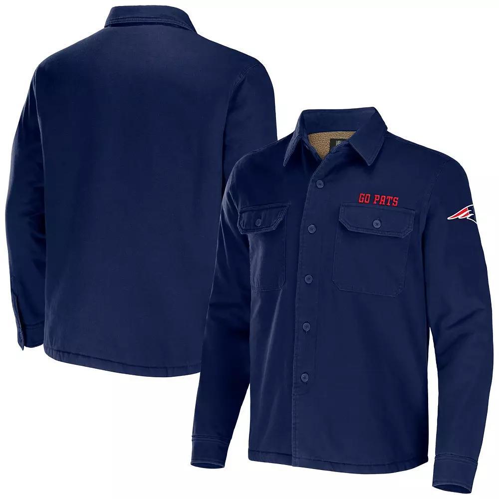 Men's NFL x Darius Rucker Collection by Fanatics Black Indianapolis Colts Canvas Button-Up Shirt Jacket, Size: Small Product Image