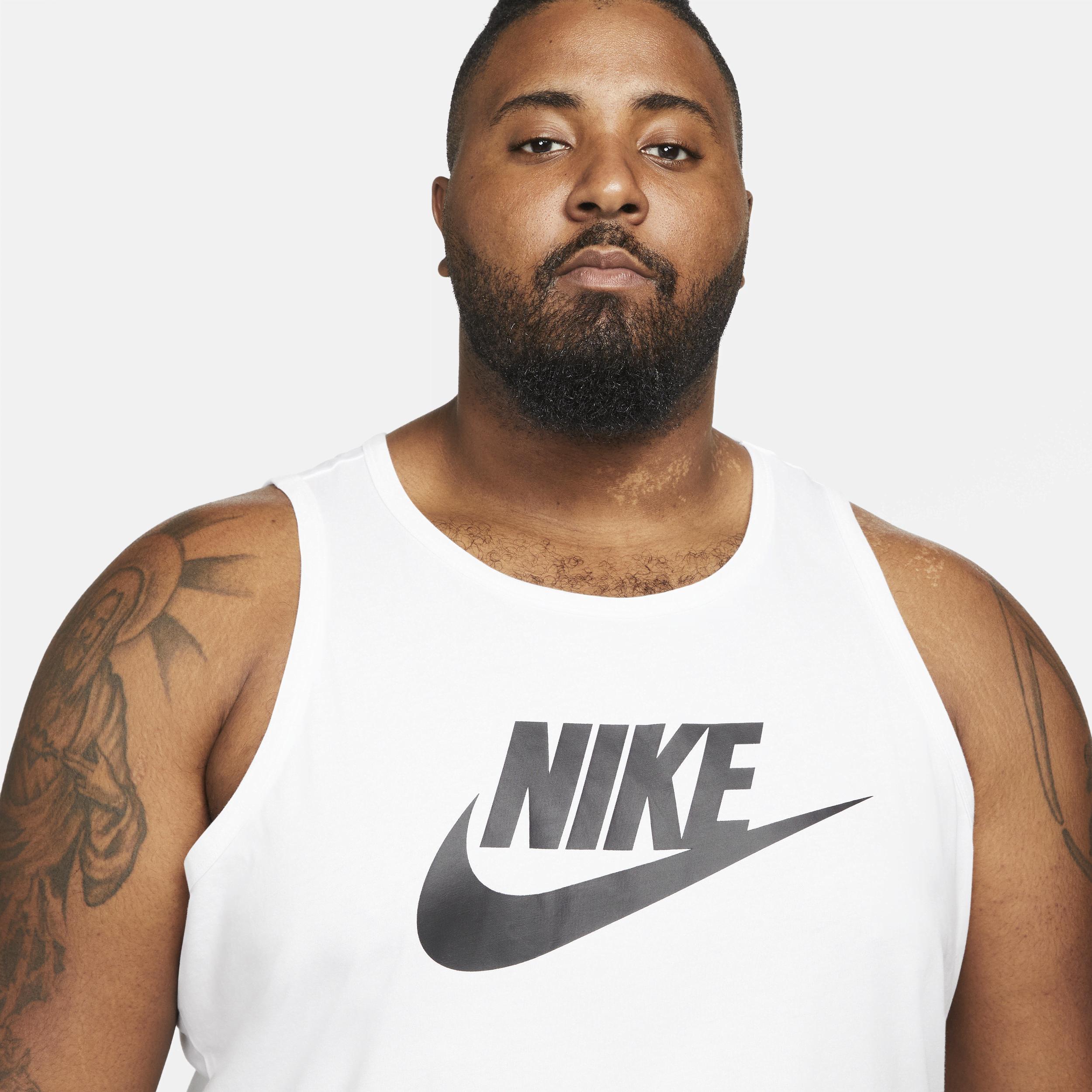 Men's Nike Sportswear Tank Top, Size: XXL, White Black Product Image