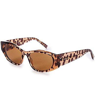Givenchy Womens GV Day 56mm Cheetah Print Cat Eye Sunglasses - Shiny Transparent Brown Cheetah Print/Ochre Product Image