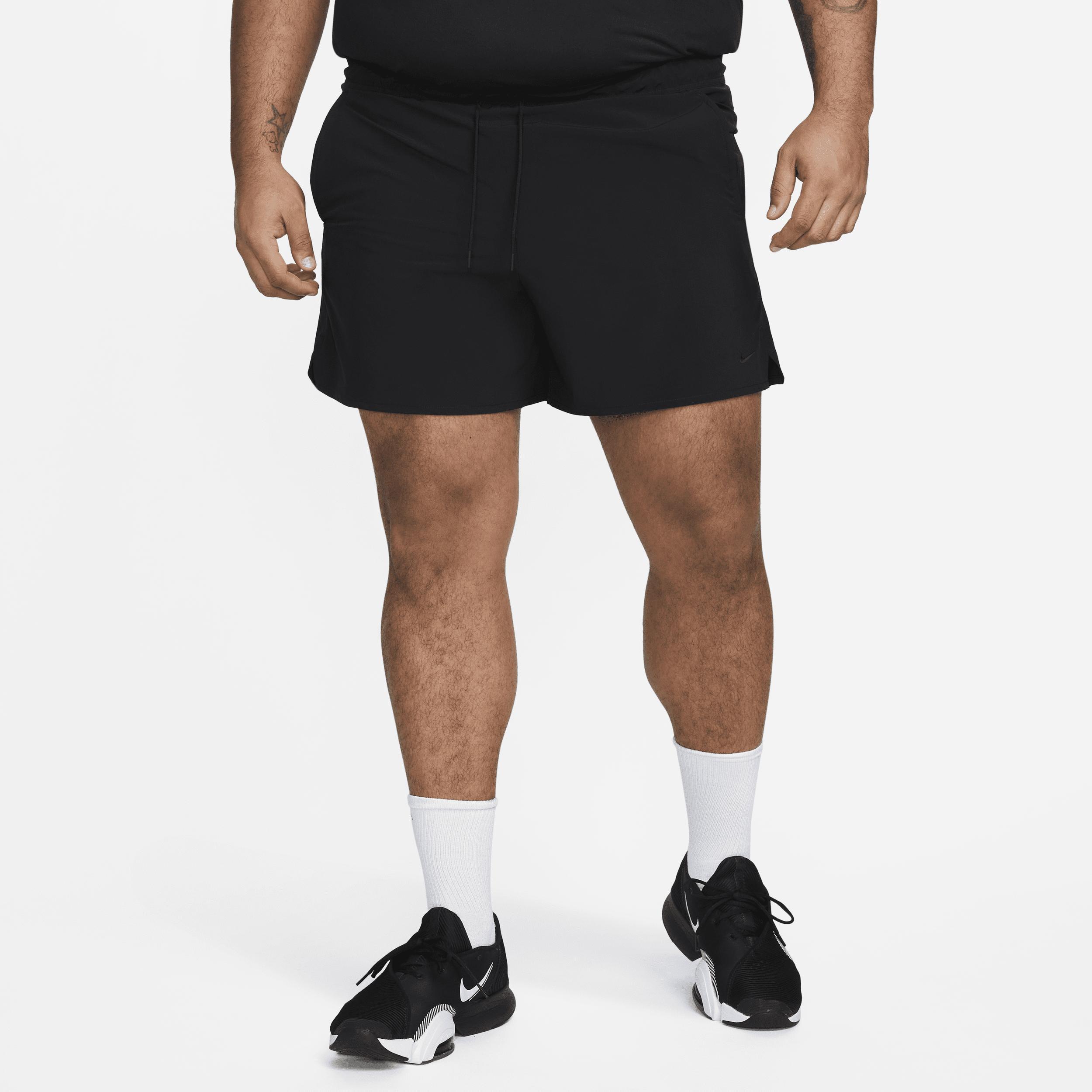 Nike Mens Unlimited Dri-FIT 5 Unlined Versatile Shorts in Black Product Image