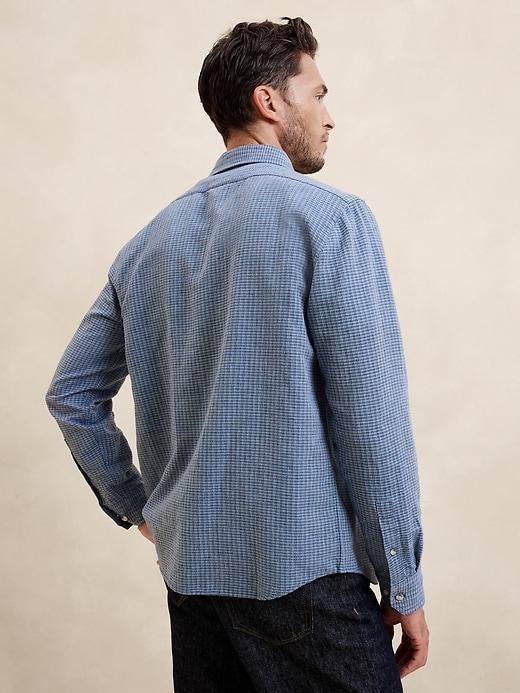 Slim Linen-Blend Shirt Product Image