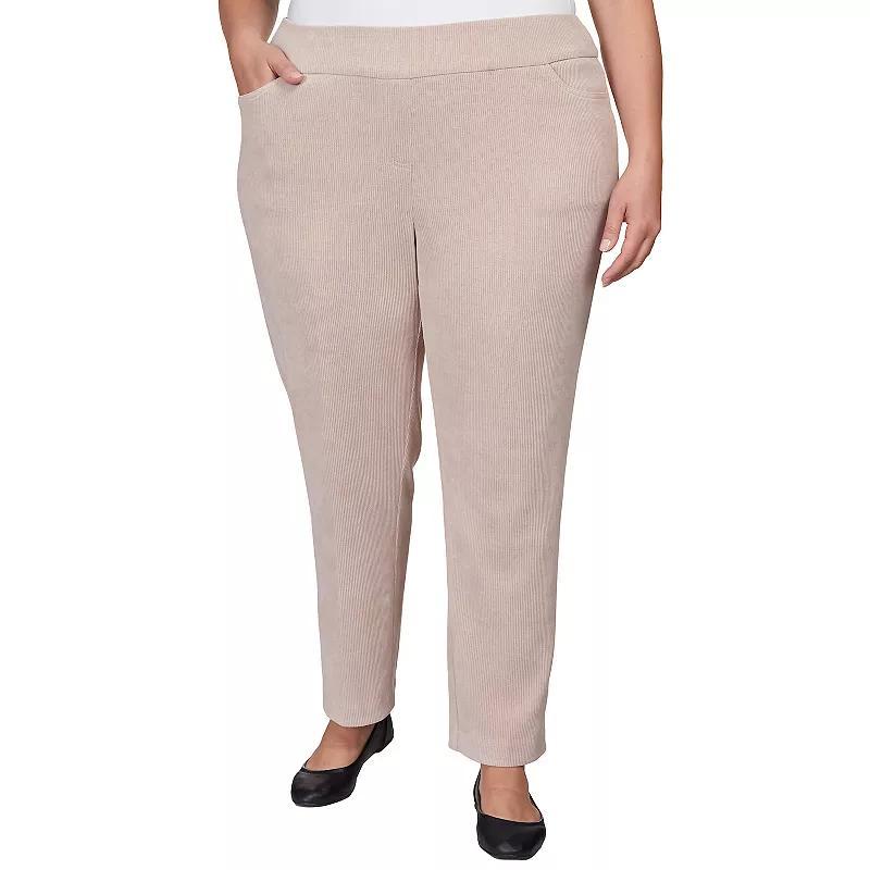 Alfred Dunner Plus Size St.Moritz Knit Corduroy Pull On Short Length Pants Product Image