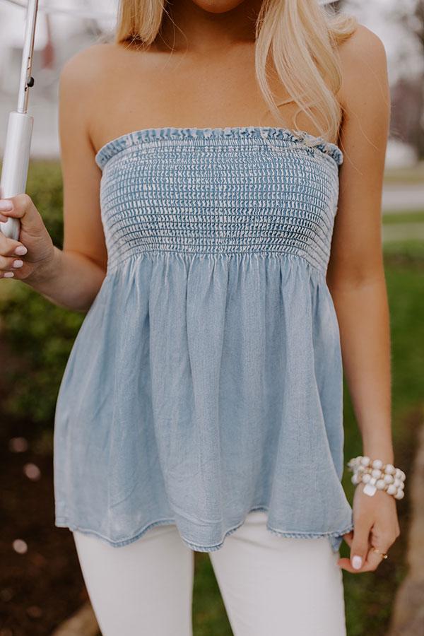 Boat Weekend Chambray Top Product Image