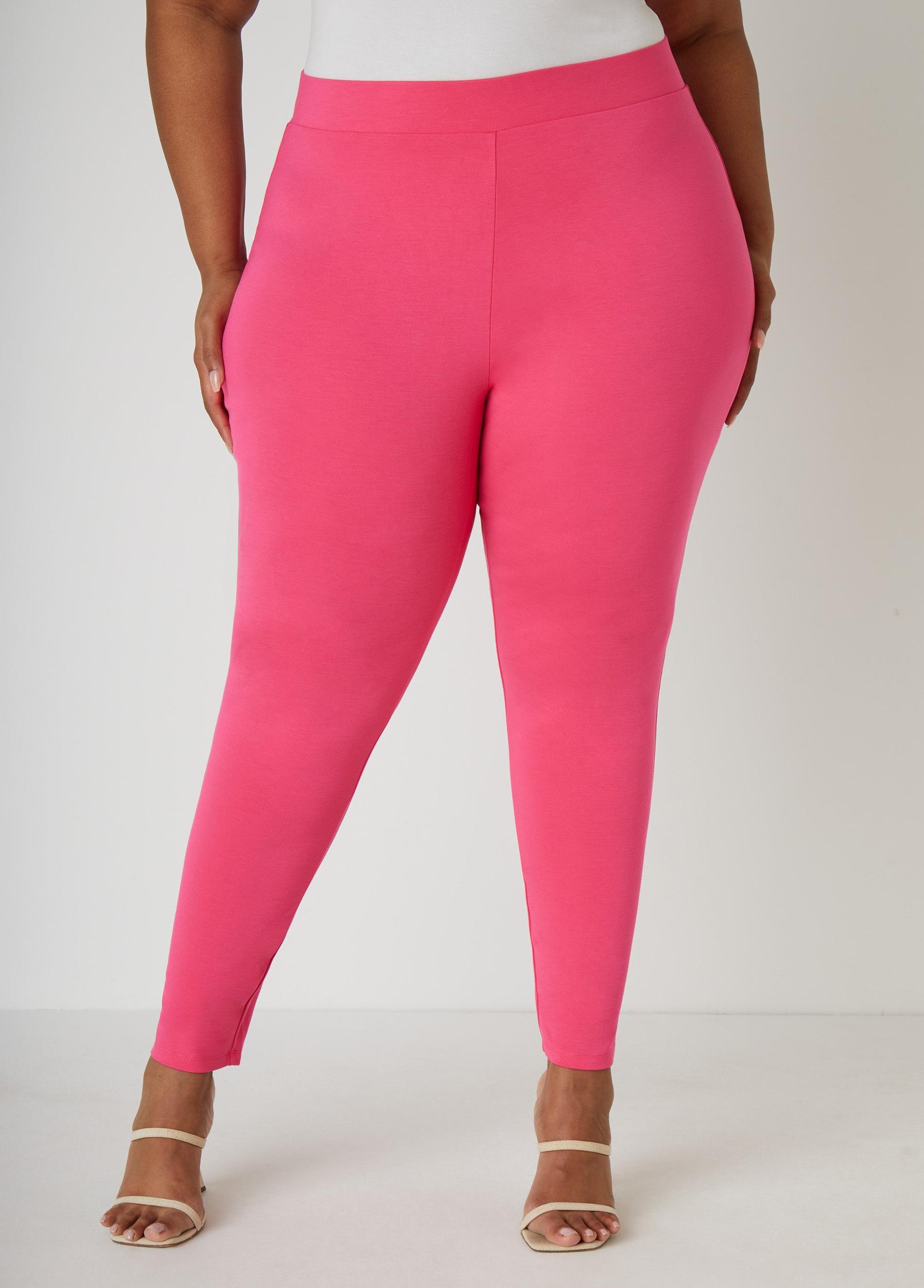 Plus Size Pull On High Waist Ponte Leggings Ashley Stewart Product Image