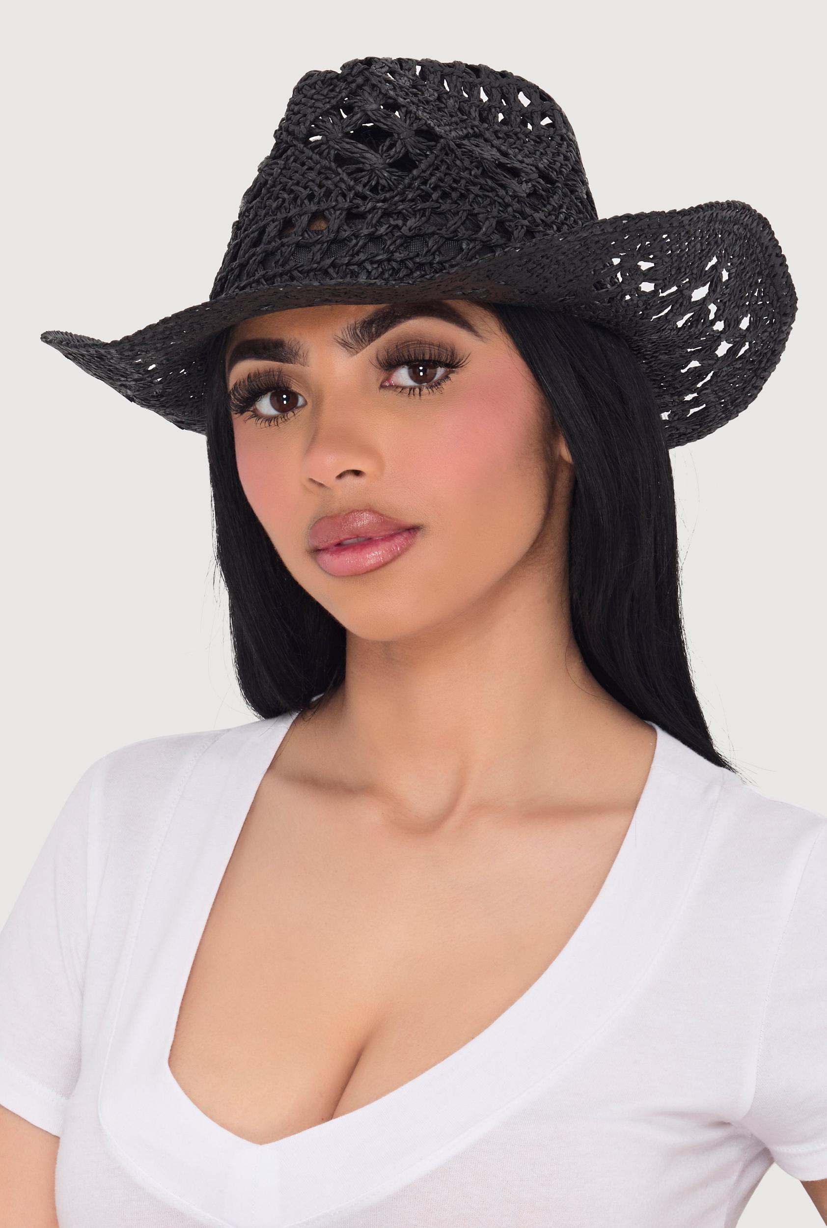Straw Cowboy Hat Female Product Image