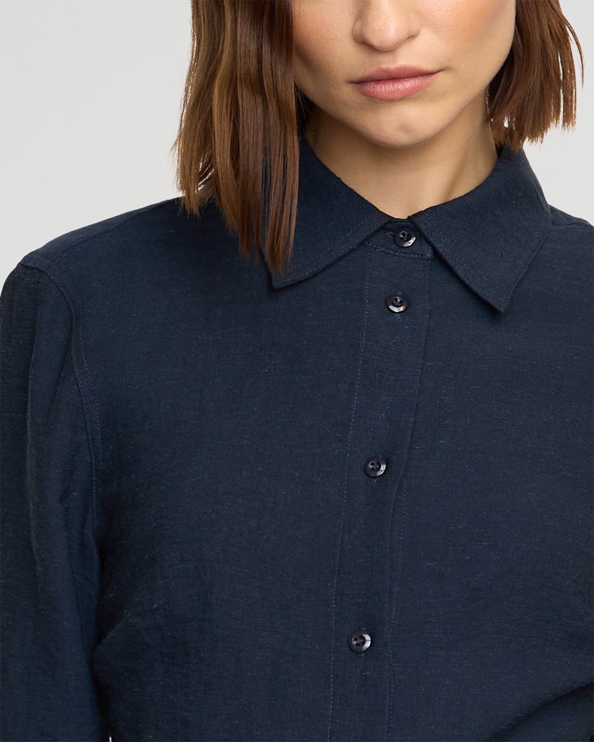 Leyton Cinch-Waist Button-Back Shirt Product Image