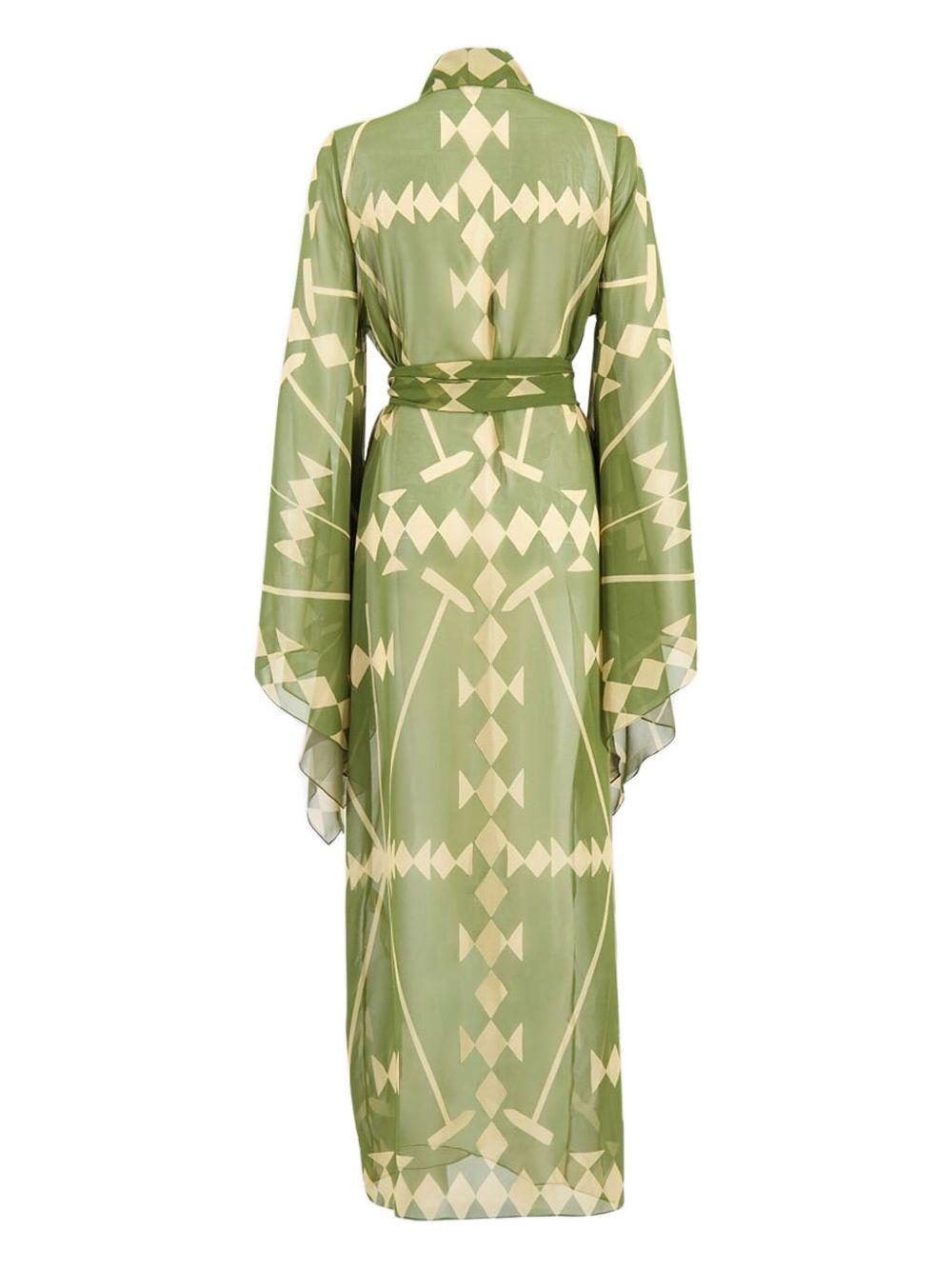 geometric-print wrap maxi dress Product Image