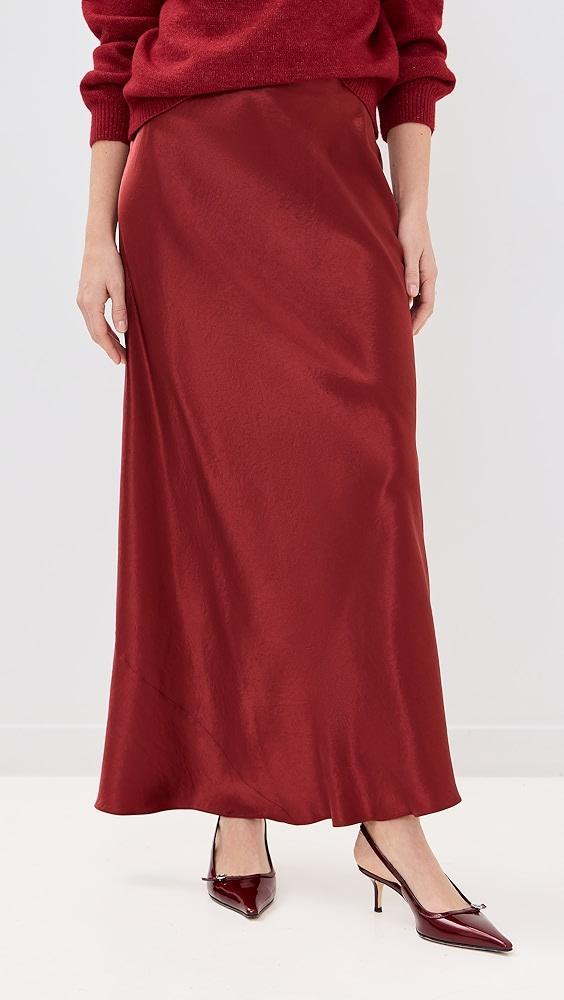 Vince Satin Maxi Skirt | Shopbop Product Image