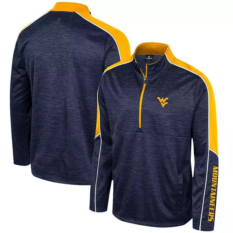 Men's Colosseum Navy Penn State Nittany Lions Marled Half-Zip Jacket, Size: Medium, Blue Product Image
