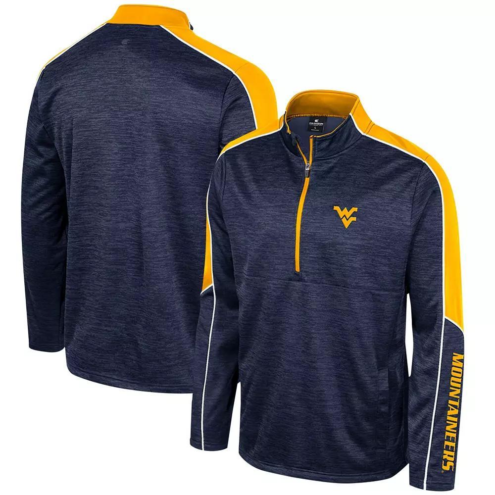 Men's Colosseum Navy Penn State Nittany Lions Marled Half-Zip Jacket, Size: Medium, Blue Product Image