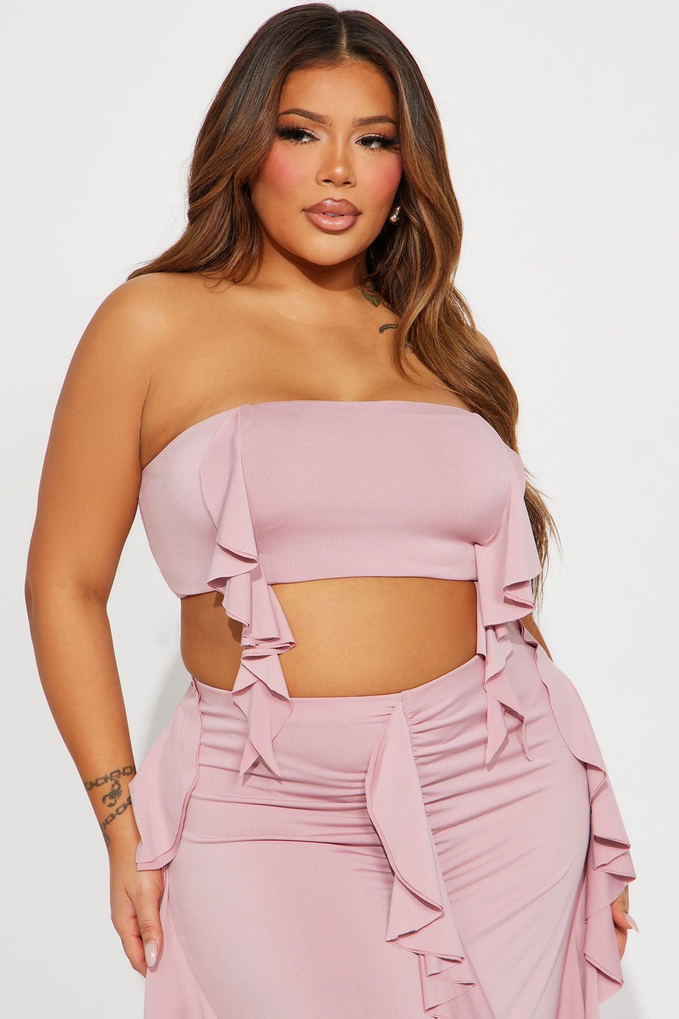 Love Affair Ruffle Skirt Set - Mauve Product Image