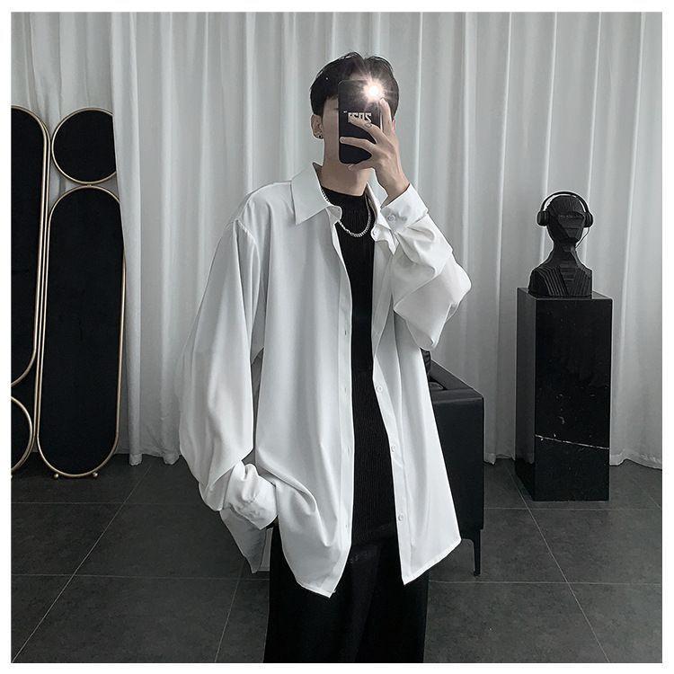 Long-Sleeve Plain Shirt Product Image