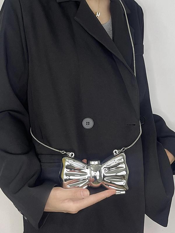 Chains Geometric Shiny Solid Color Bags Accessories Product Image