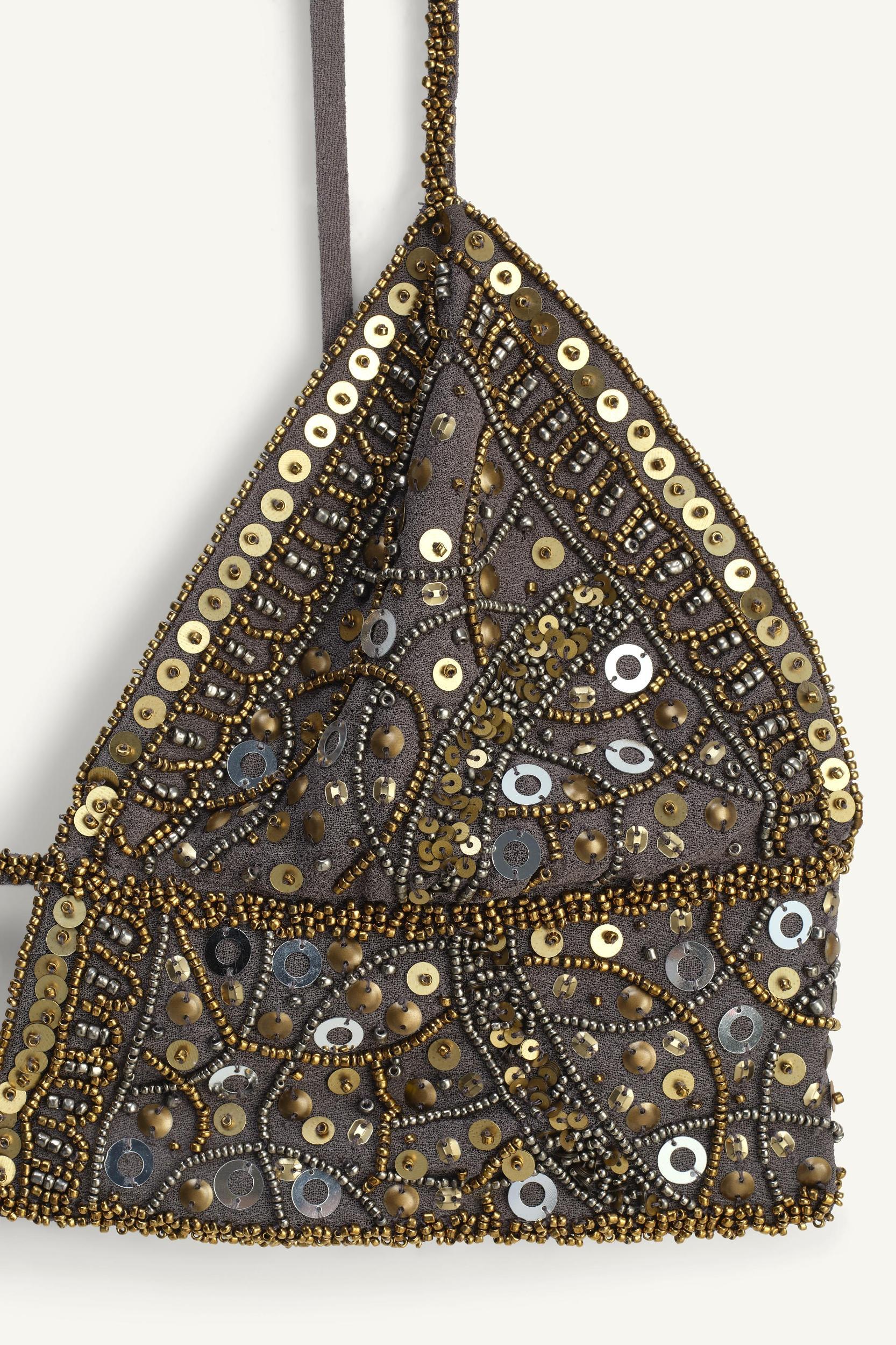 LIMITED EDITION EMBROIDERED TRIANGLE BRALETTE Product Image
