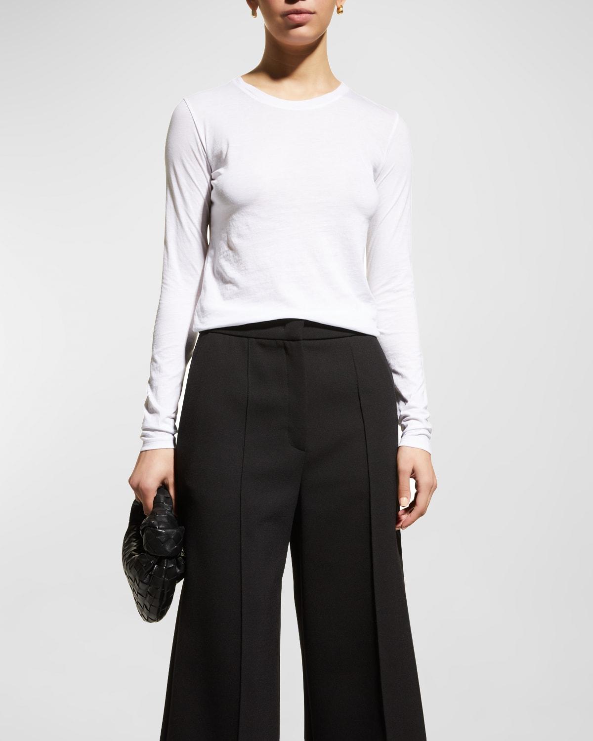 Essential Long-Sleeve Crewneck Tee Product Image