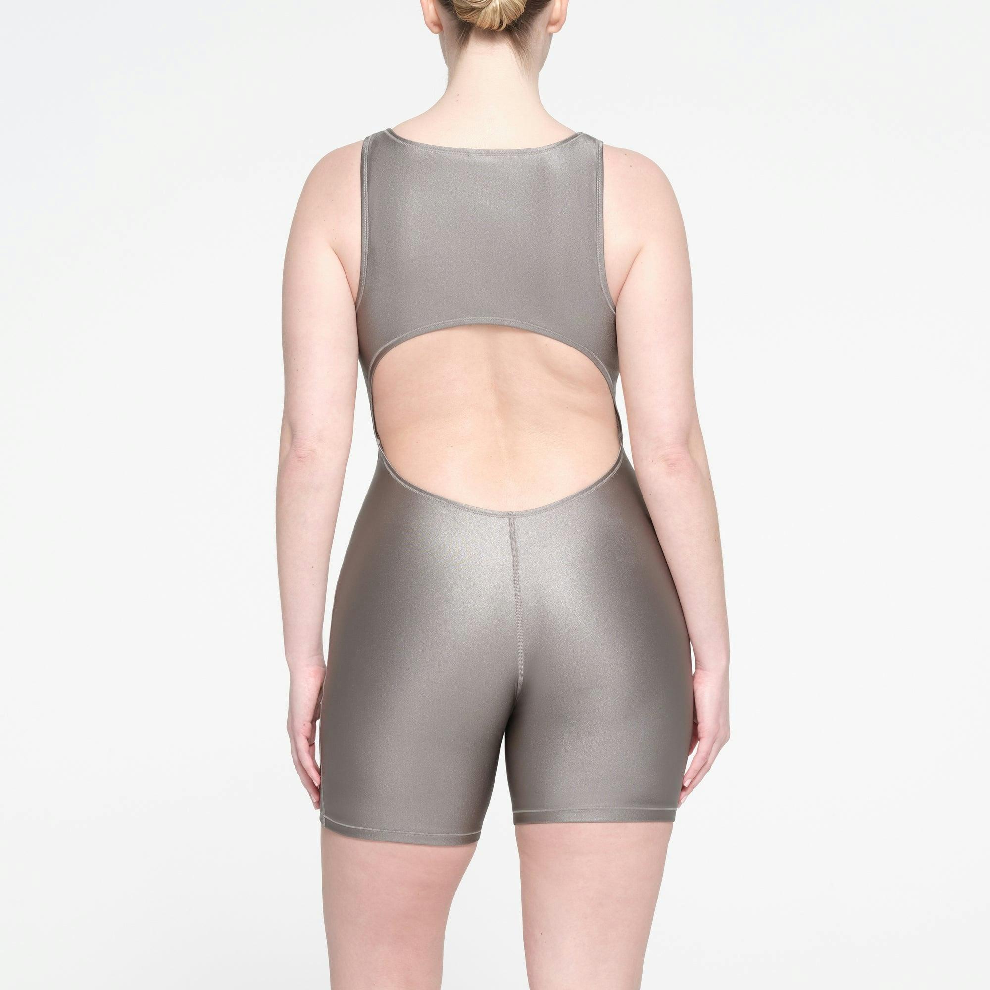 SHINE SWIM CUT OUT CYCLE SUIT | SMOKE Product Image