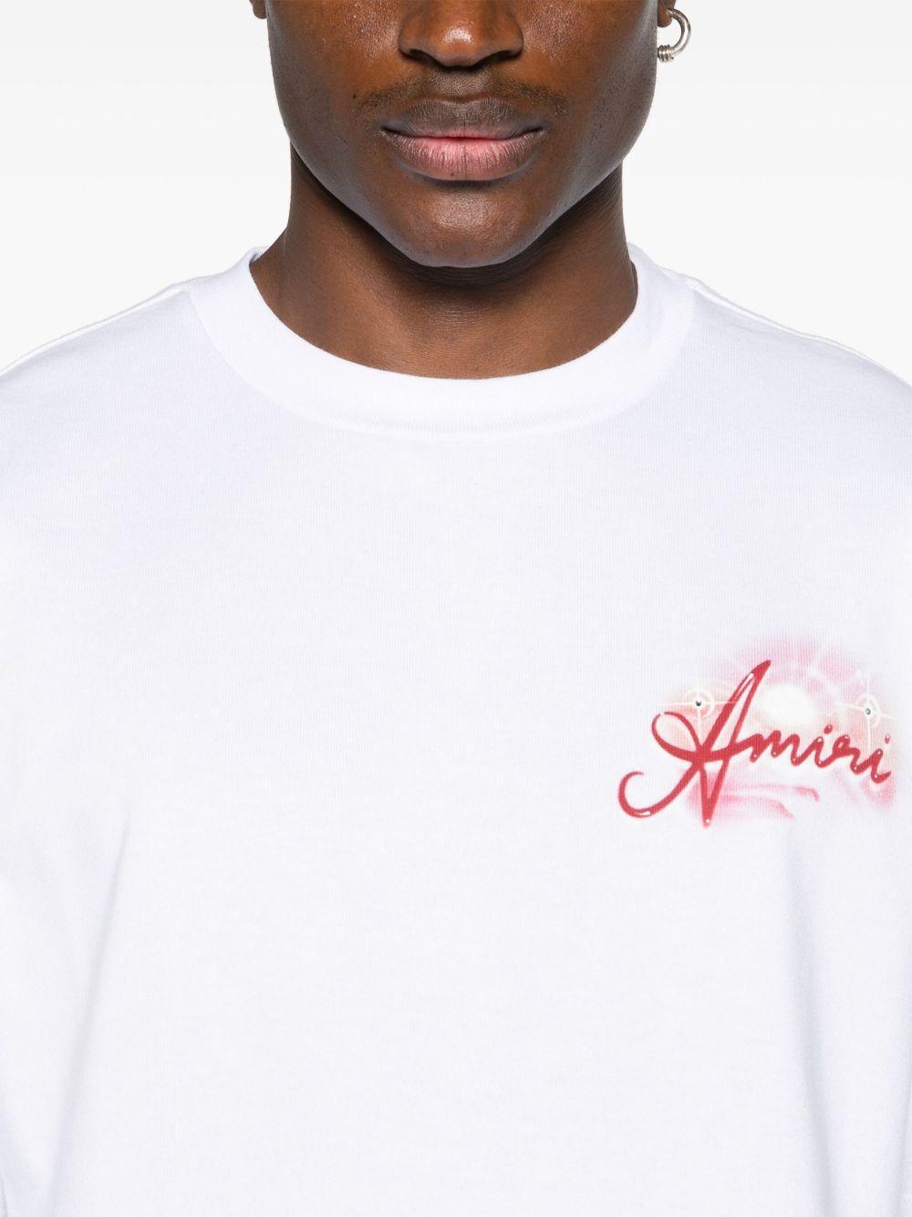 Paradise Airbrush cotton T-shirt Product Image