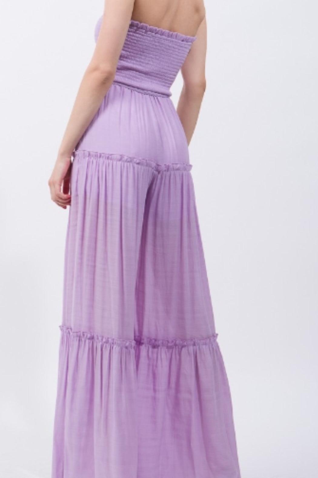 Smocked Ruffle Inspired Jumpsuit Product Image