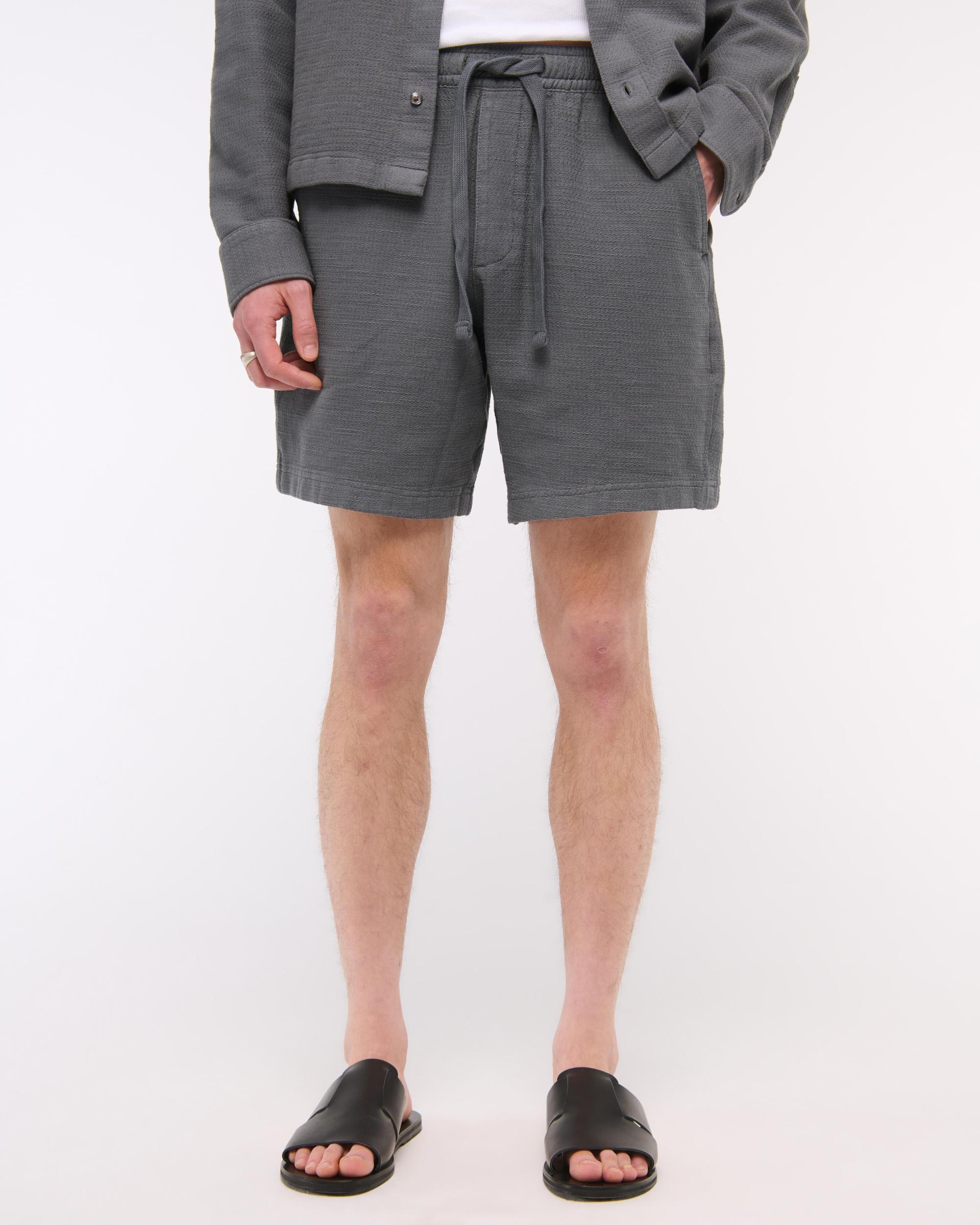 Cotton Texture Pull-On Short Product Image