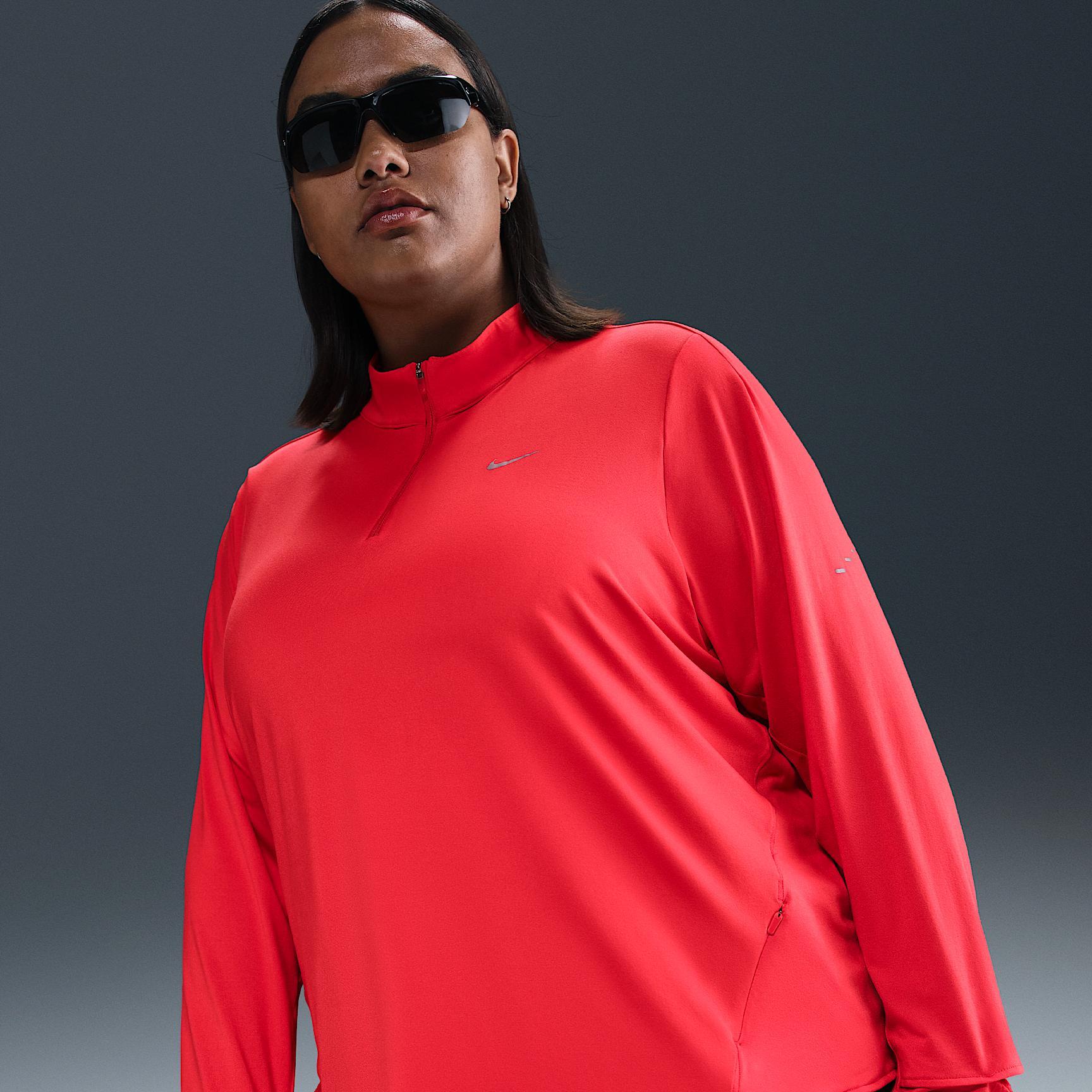 Nike Women's Swift Dri-FIT UV 1/4-Zip Running Top (Plus Size) Product Image