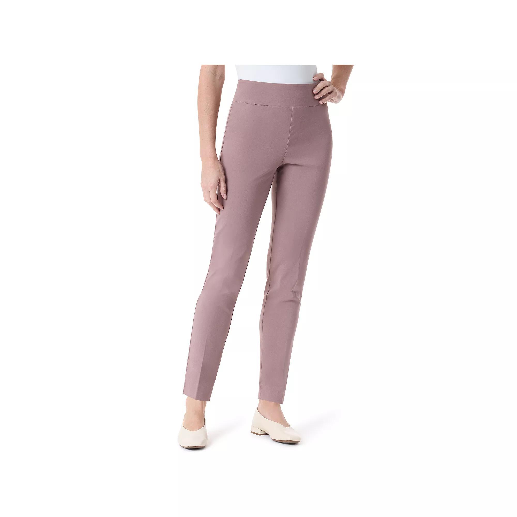 Petite Gloria Vanderbilt Slimming Pull-On Trousers, Womens Product Image