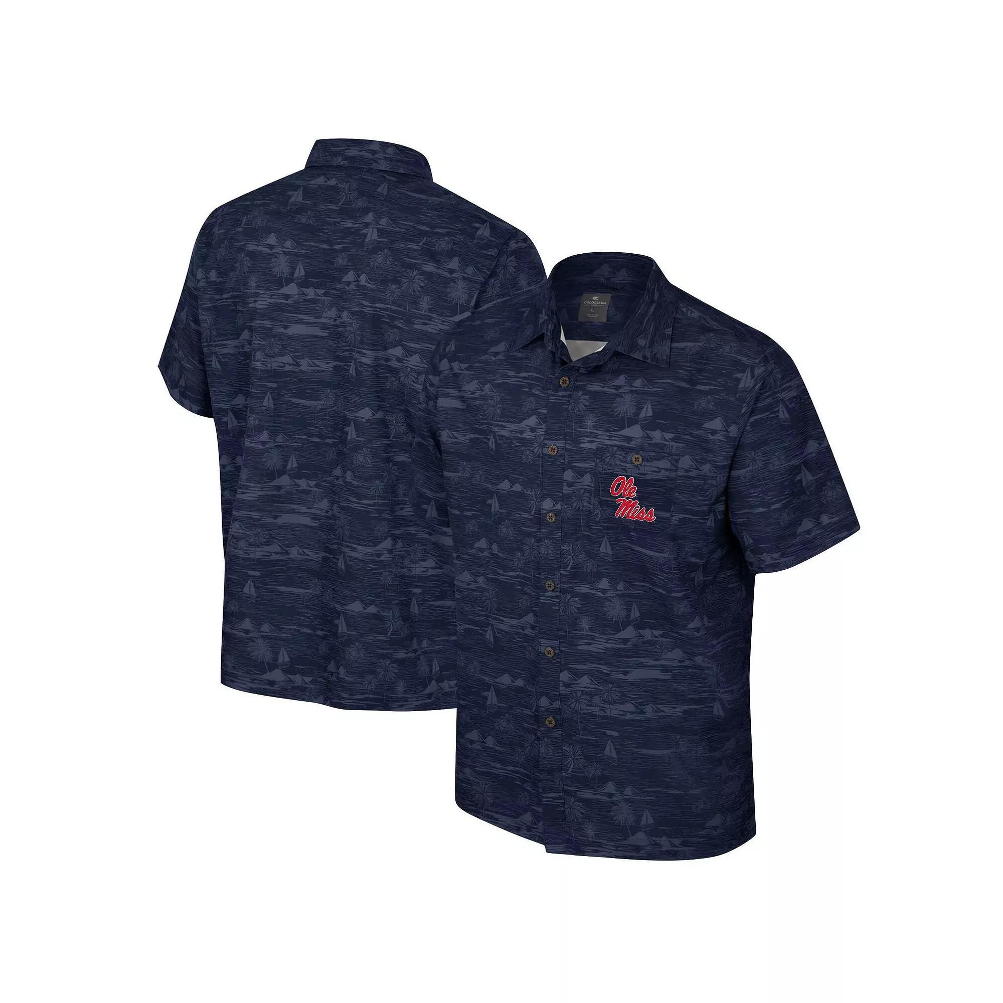 Men's Colosseum Cardinal Arkansas Razorbacks Ozark Button-Up Shirt, Size: Medium, Red Product Image