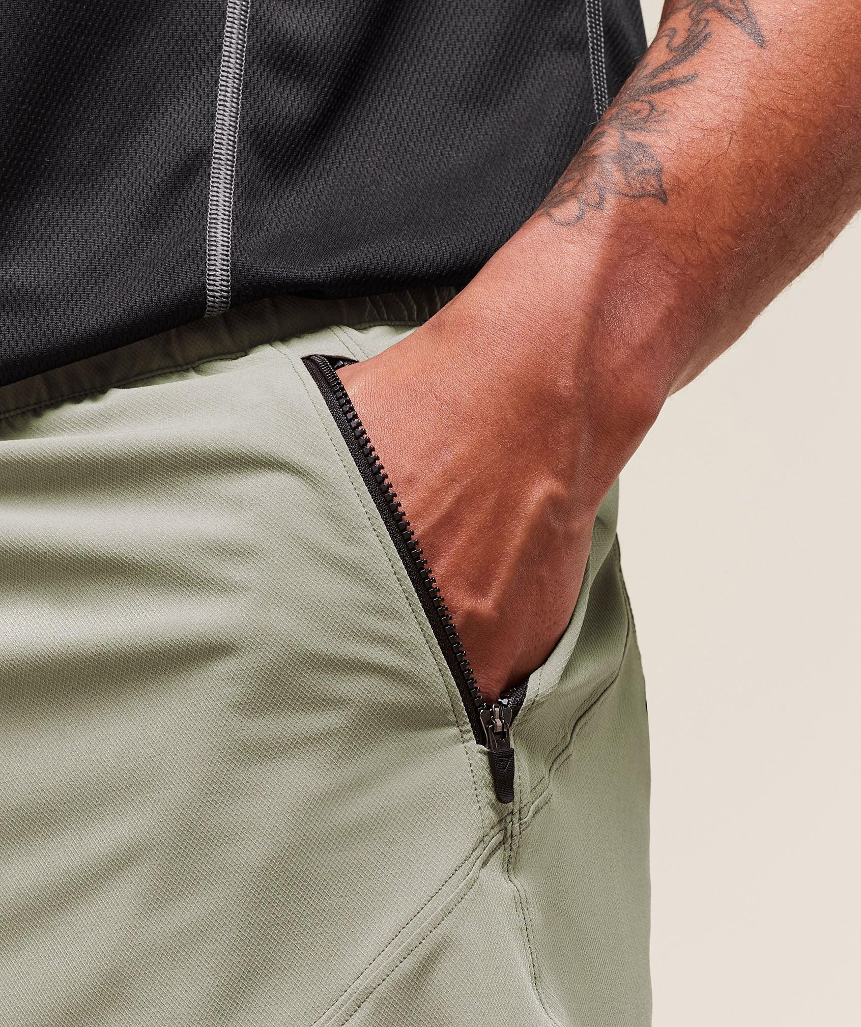 Gymshark Tactical 6" Short - Chalk Green Male Product Image