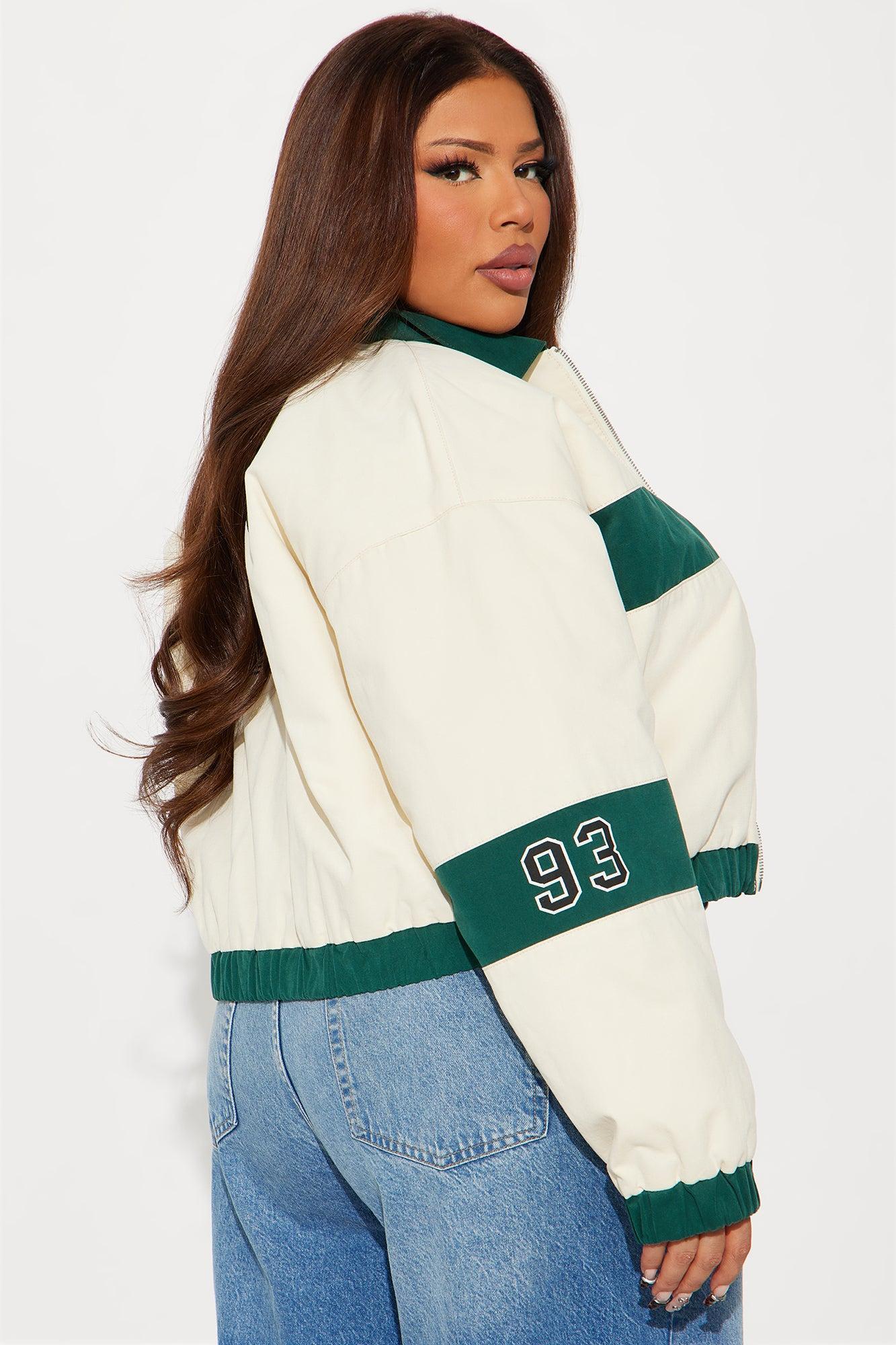 New York Club Varsity Jacket - Green/combo Product Image