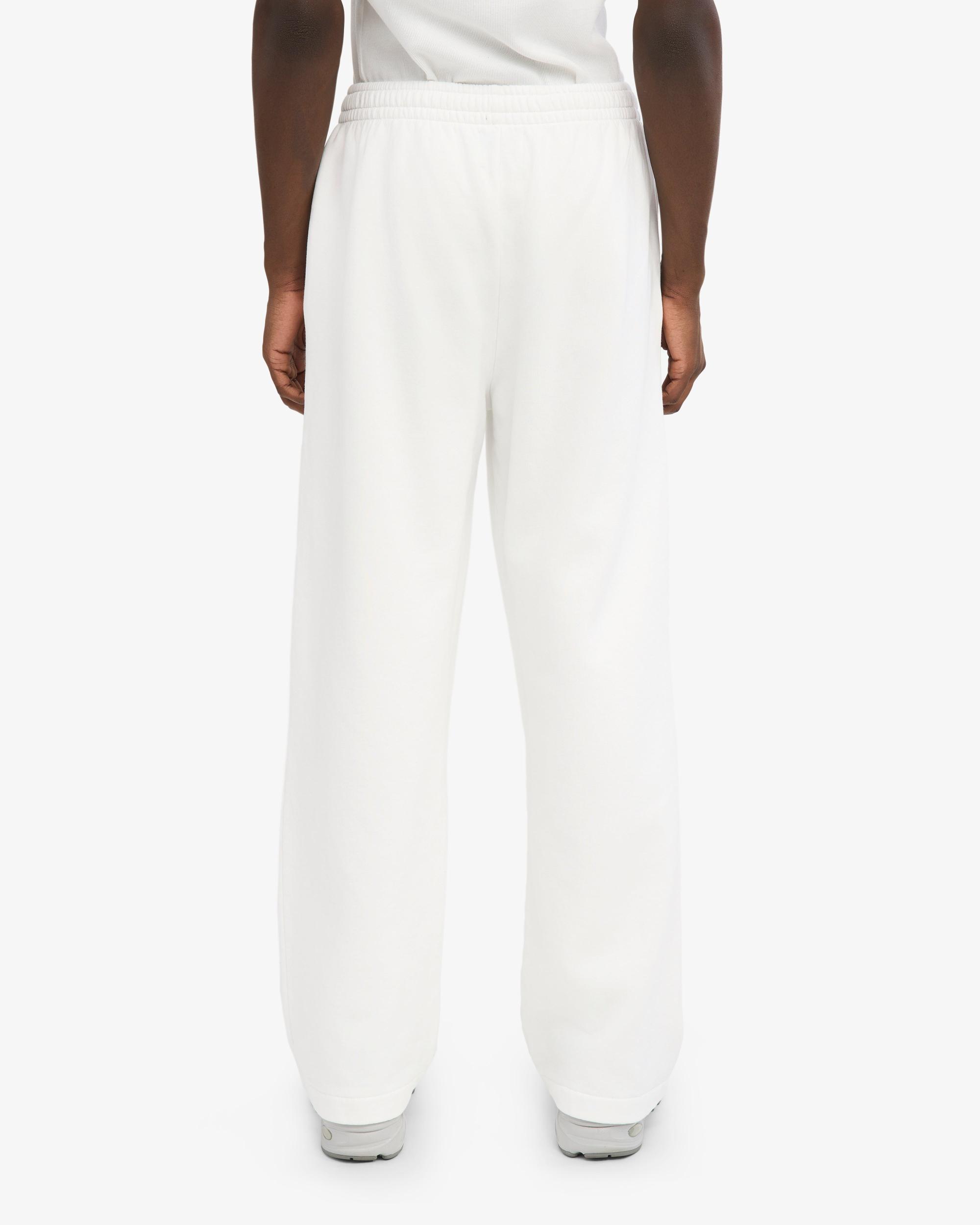 Organic Straight Leg Sweatpants - Optical White Product Image