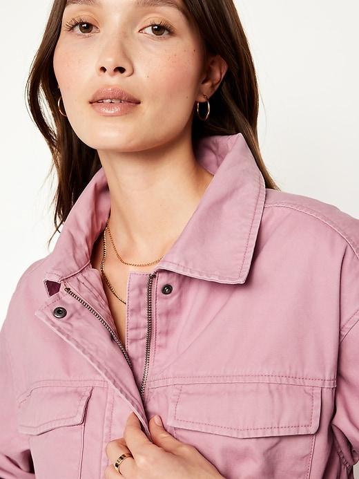 Cinched-Waist Utility Jacket Product Image