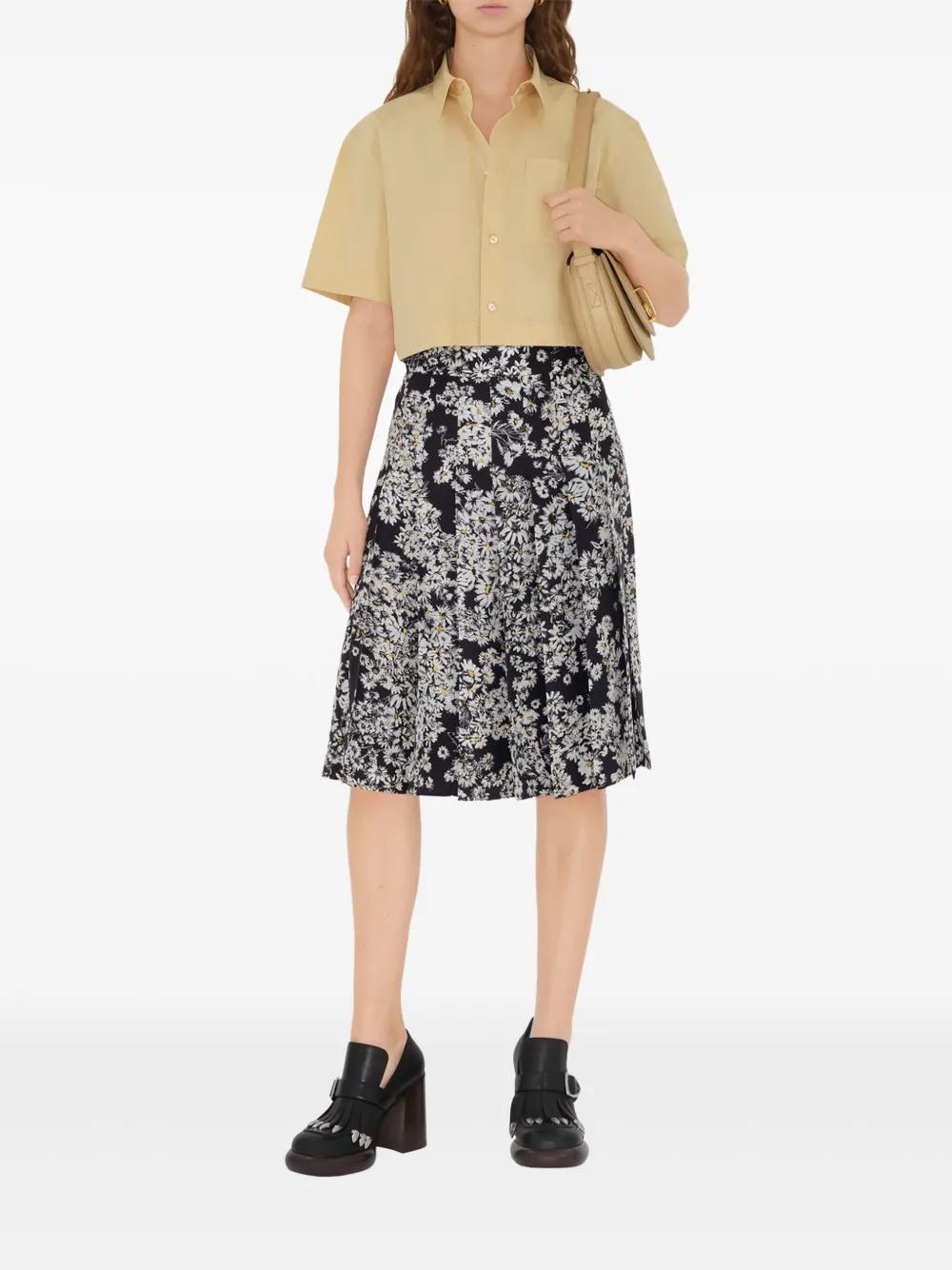 cropped cotton shirt  Product Image