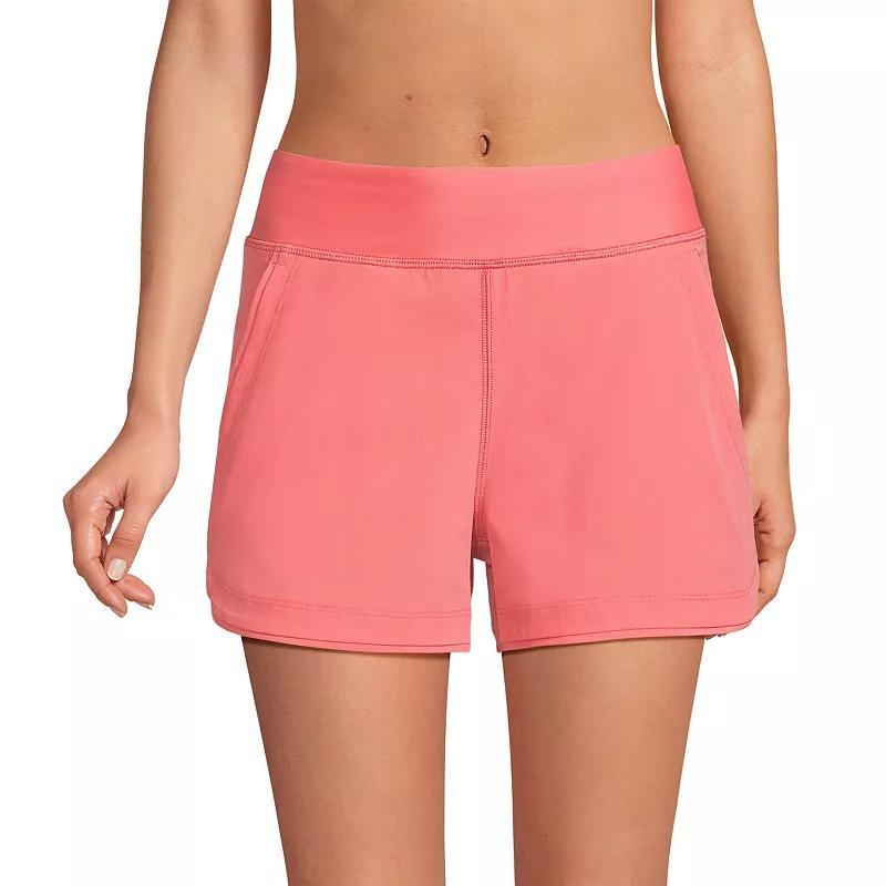 Women's Lands' End 3" Quick Dry Swim Shorts With Panty, Size: 14, Deep  Blue Product Image