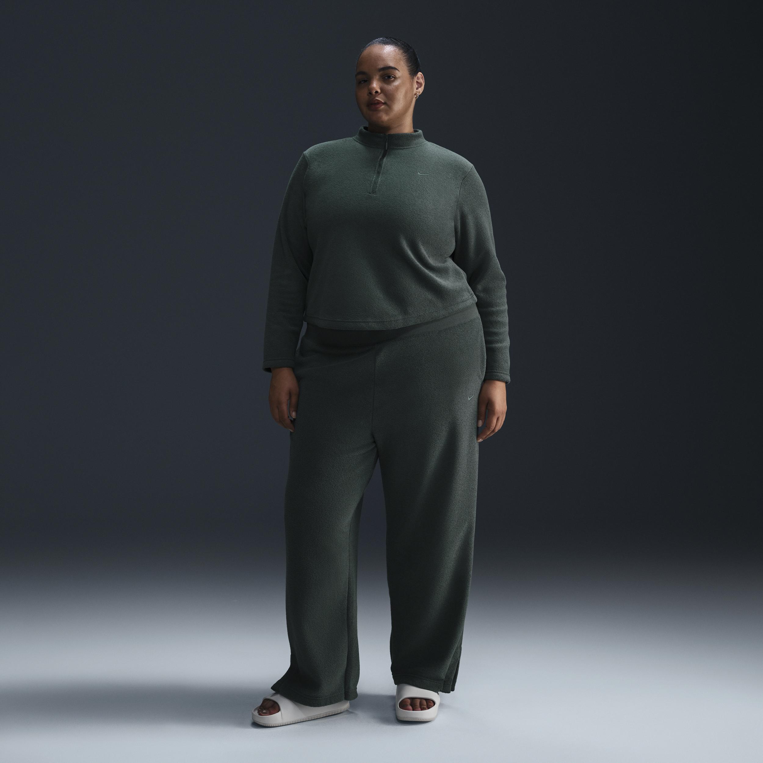 Women's Nike Sportswear Phoenix Plush Slim Long-Sleeve Cozy Fleece 1/2-Zip Top (Plus Size) Product Image