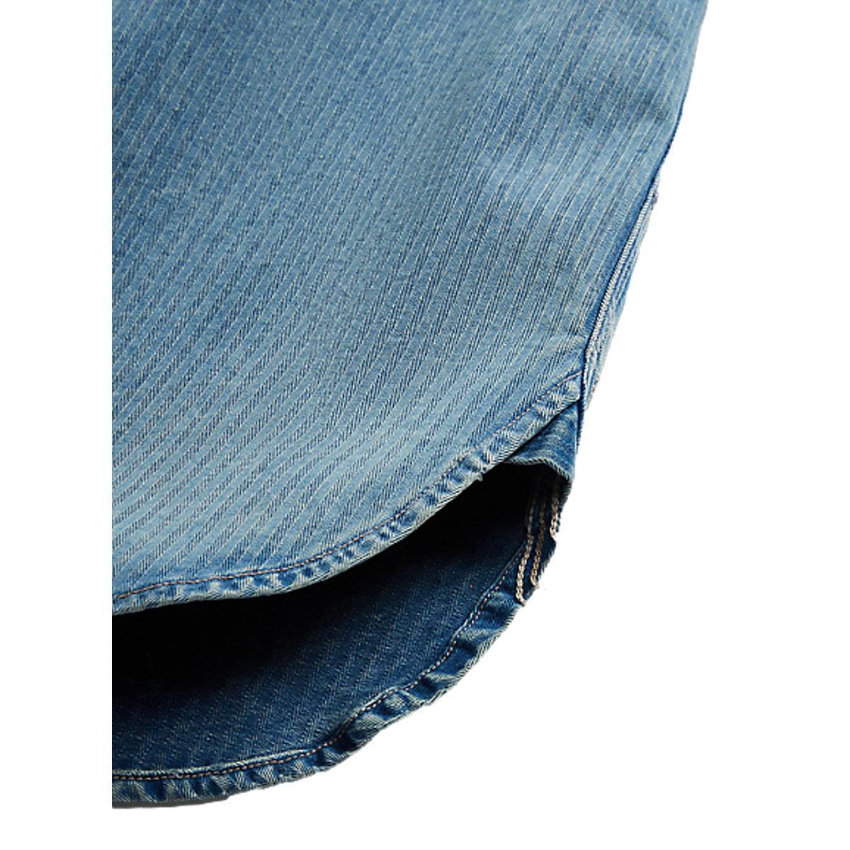 Indigo Herringbone Twill Workshirt Faded Indigo Product Image