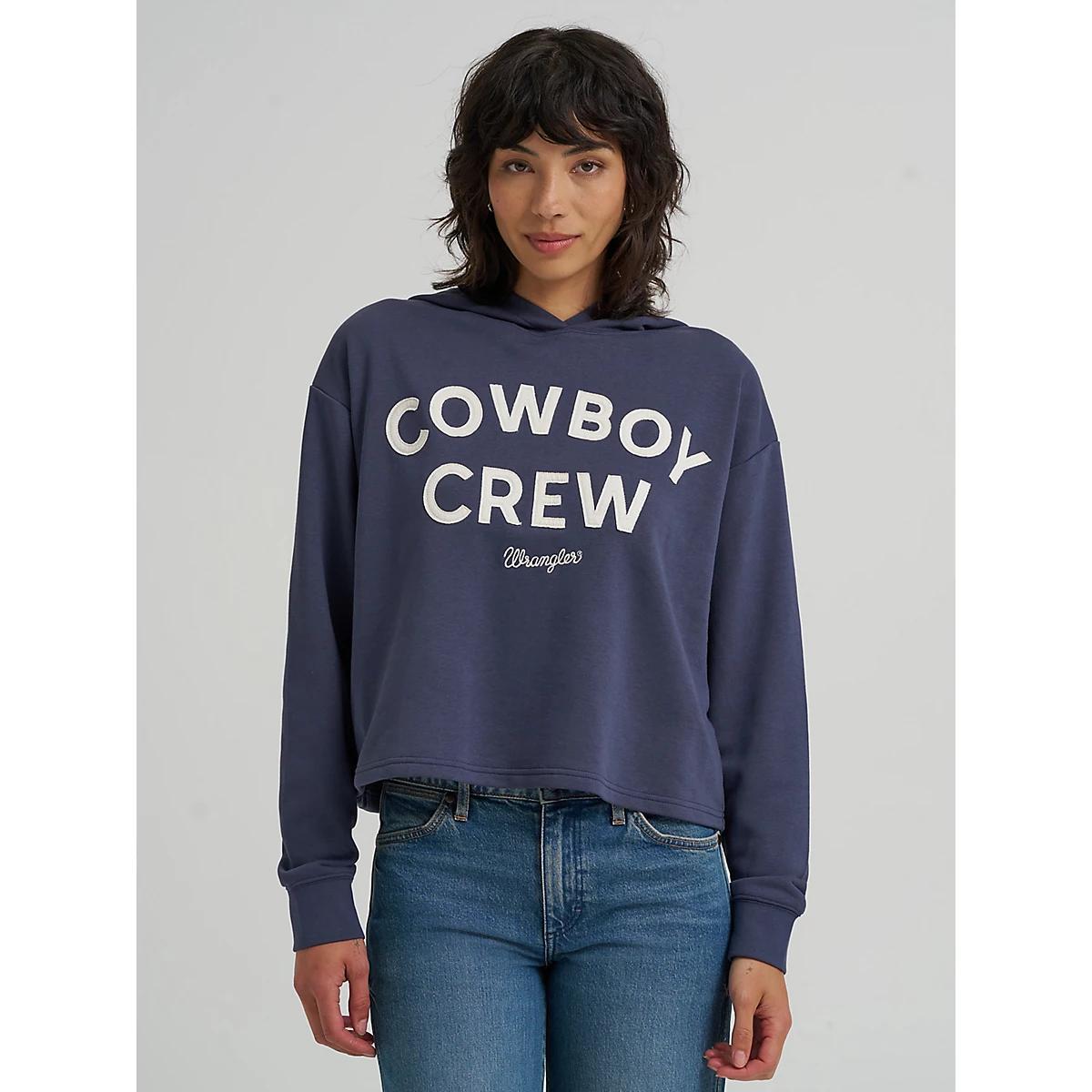 Women's Wrangler Graphic Cropped Relaxed Hoodie | Women's TOPS | Wrangler® Product Image
