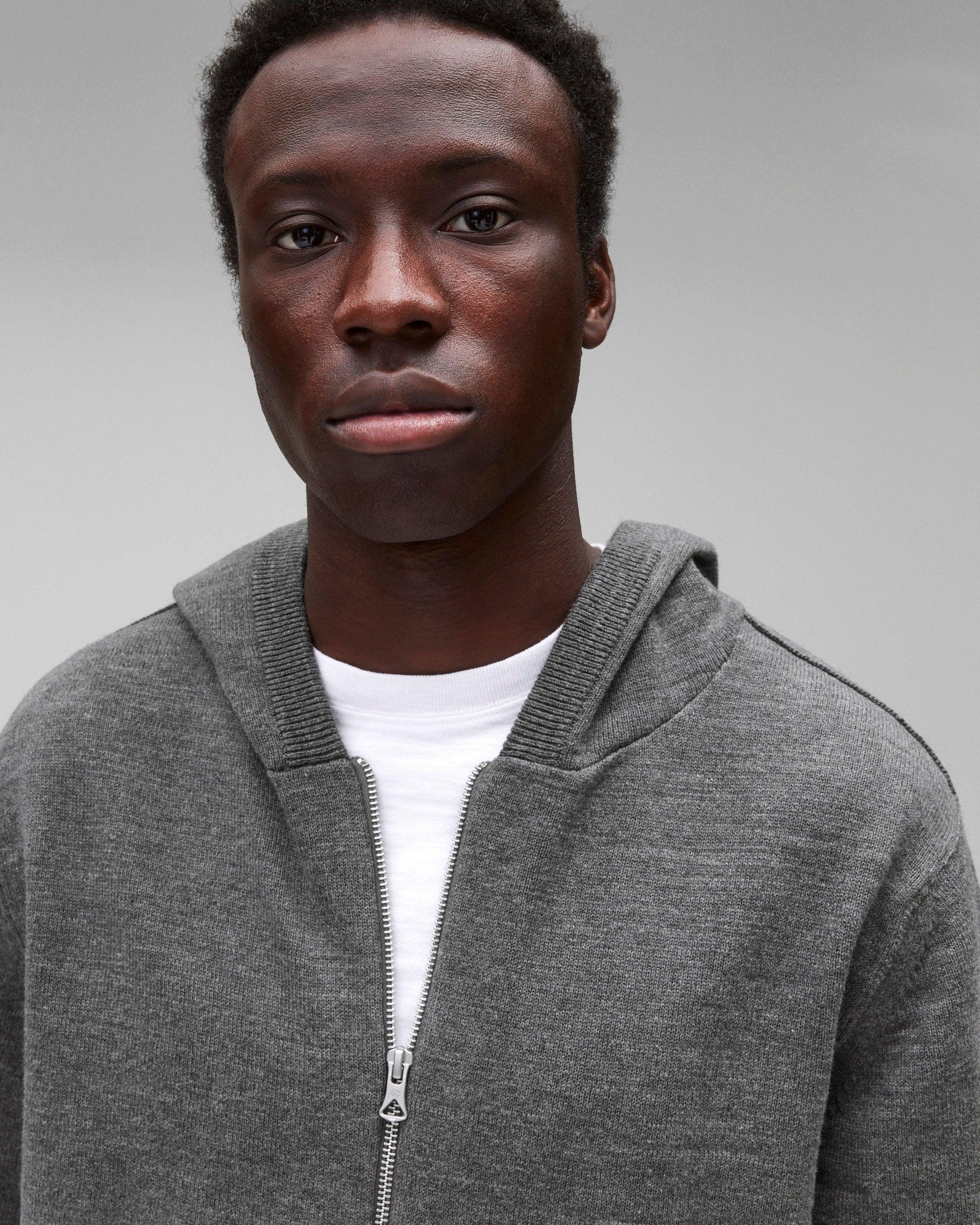 Cotton Slub Laurel Zip Hoodie Male Product Image