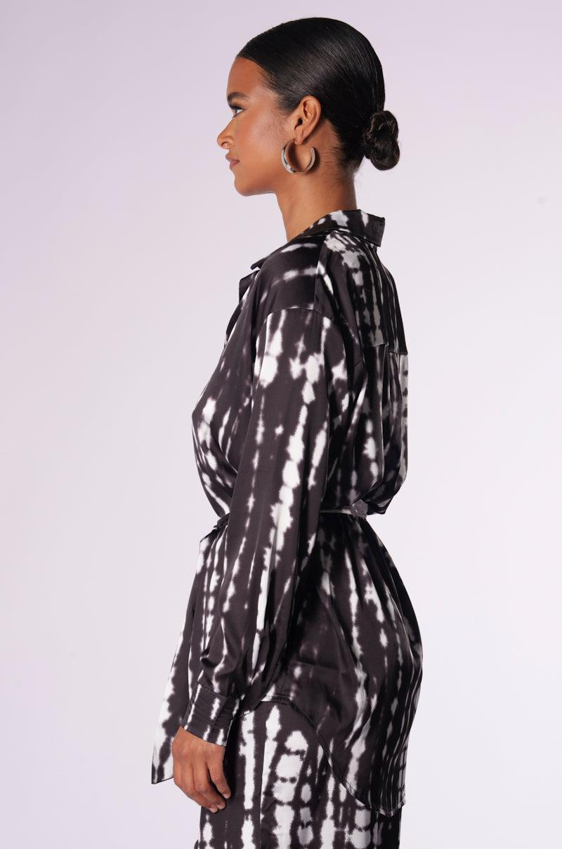 CALL ME CRAZY BUTTON DOWN BLOUSE Product Image