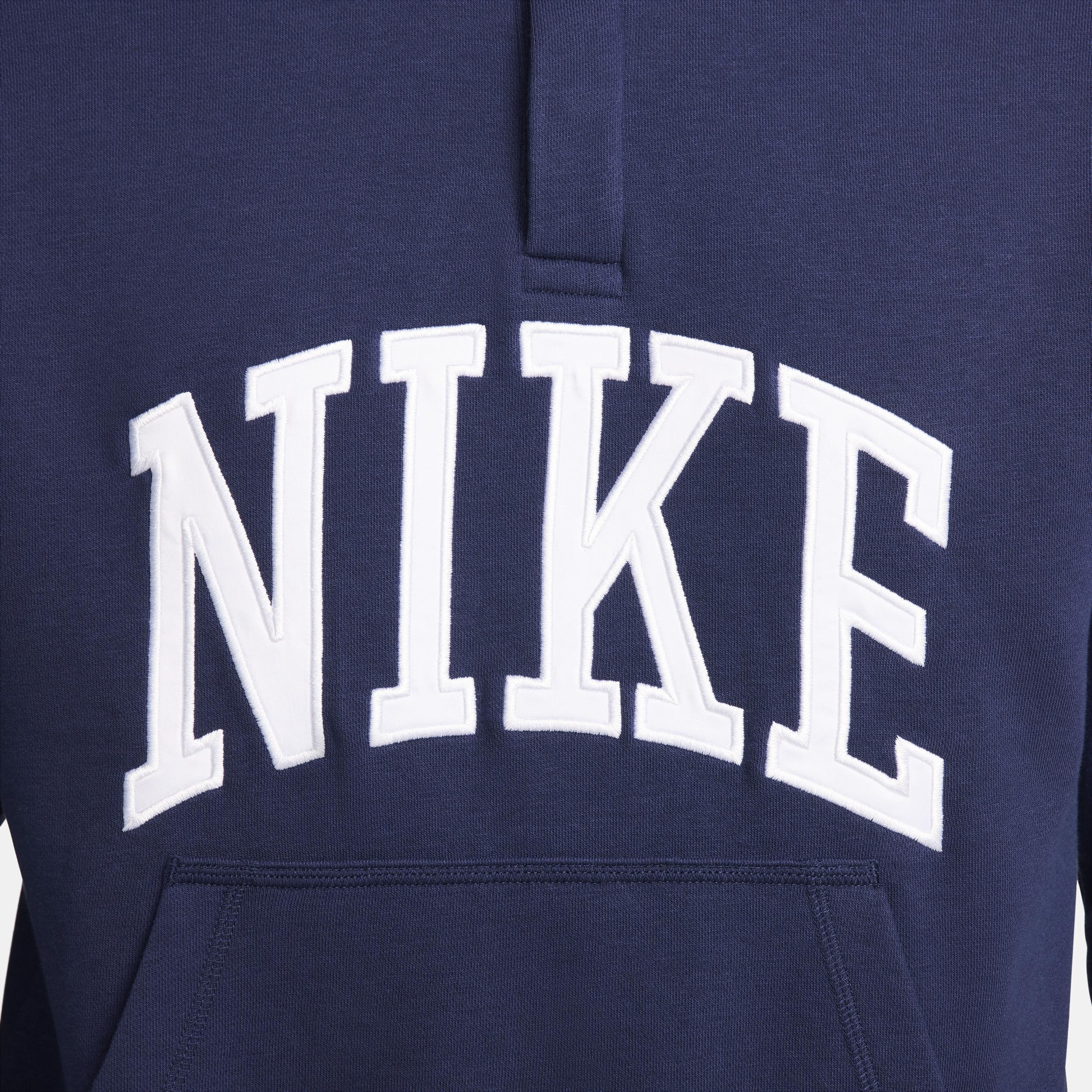 Nike Mens Club Fleece Long-Sleeve Fleece Polo Shirt Product Image