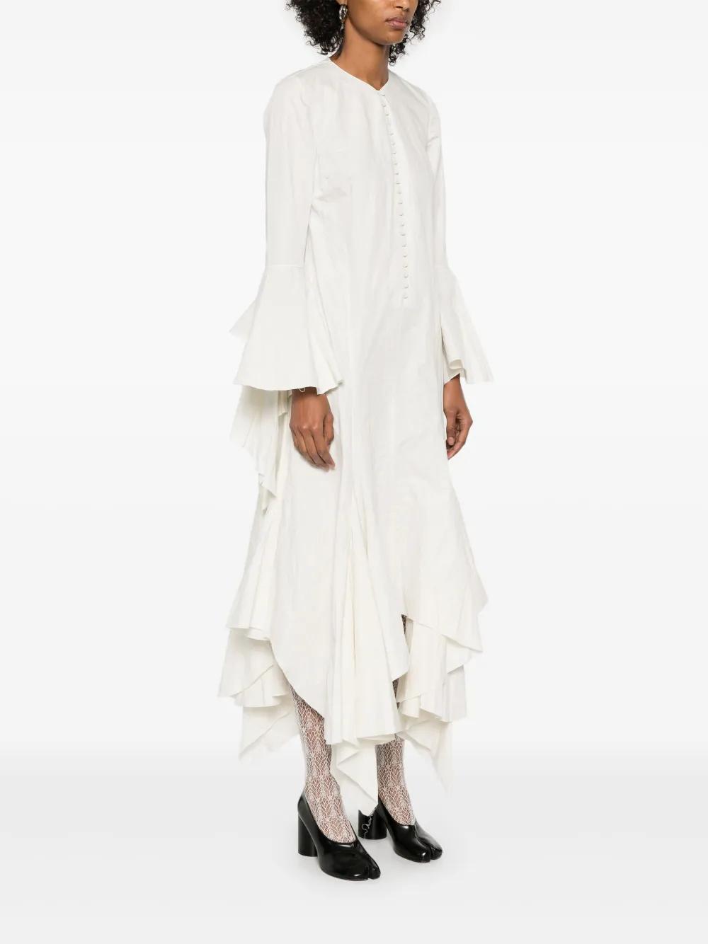 wrinkled handkerchief maxi dress Product Image