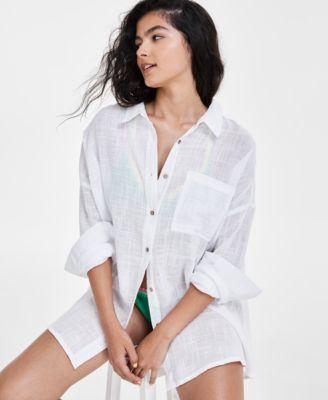 Cotton On Womens Swing Beach Cover Up Shirt Product Image