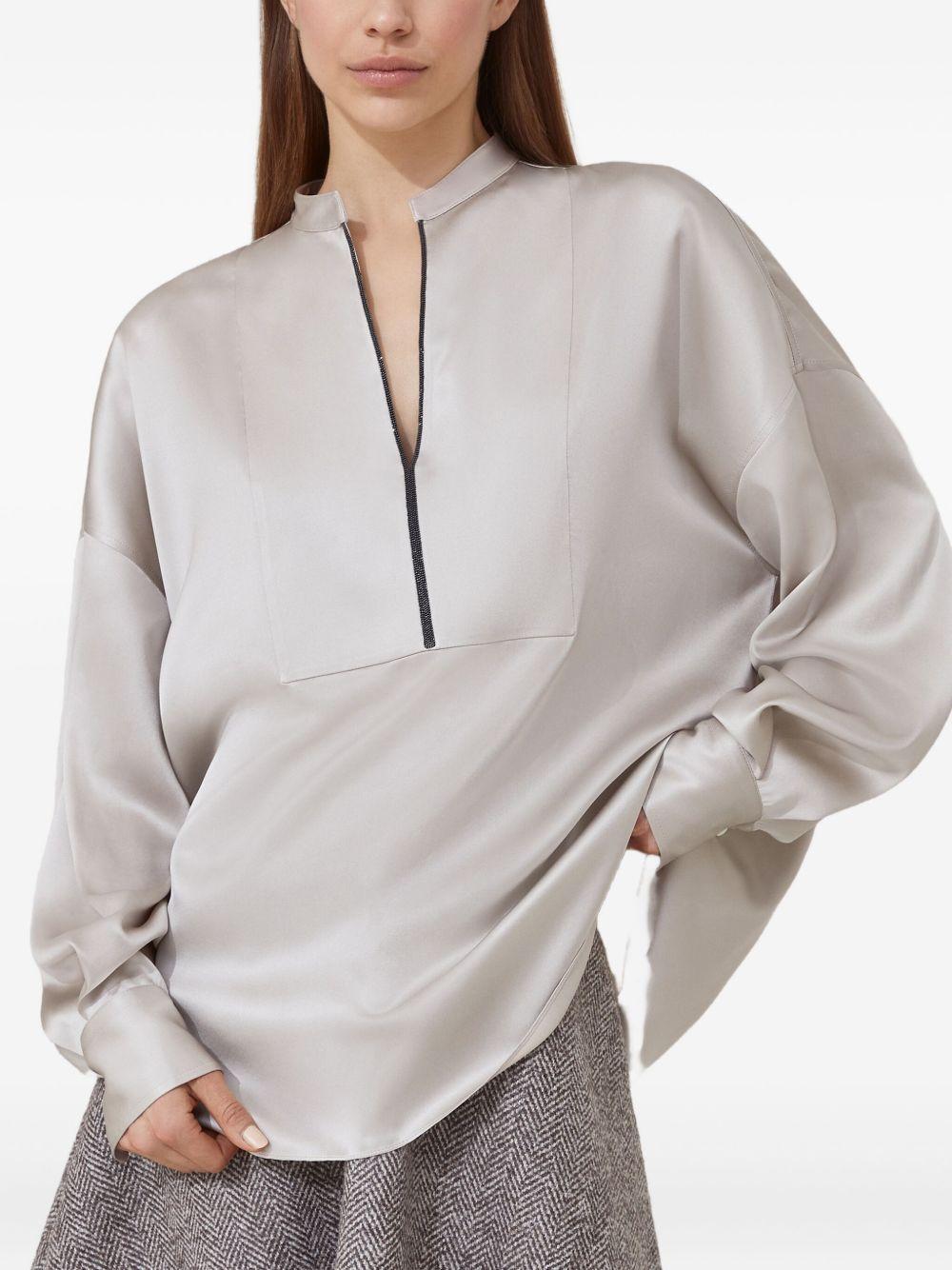 balloon-sleeve blouse Product Image