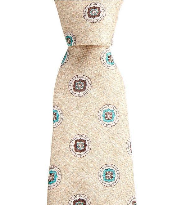 Edward Armah Open Medallion 3.3#double; Silk Tie Product Image