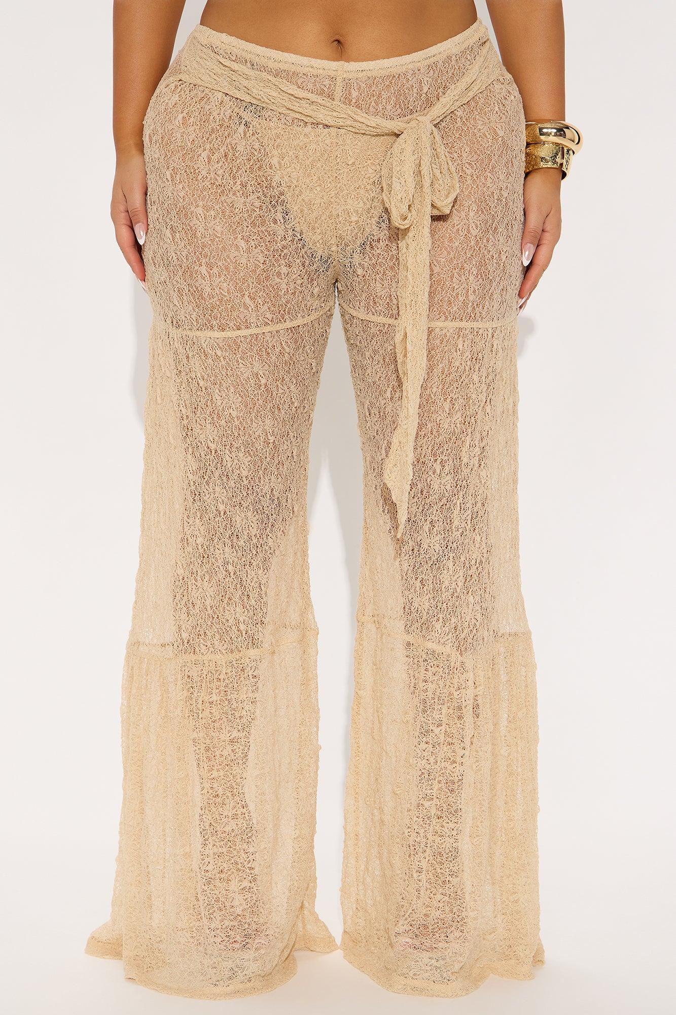 Make A Statement Wide Leg Pant - Tan Product Image