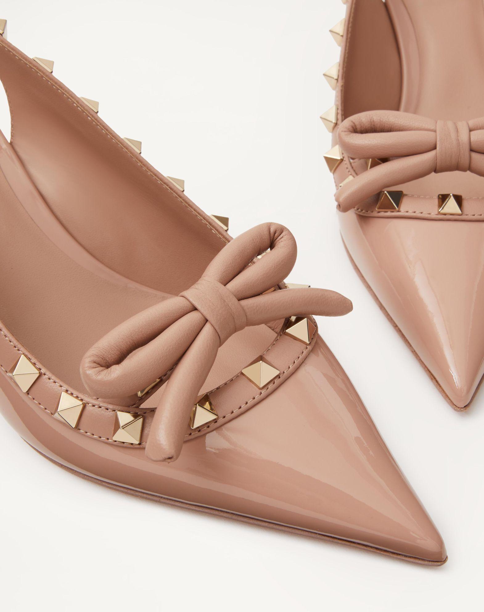 Rockstud Bow Slingback Patent Leather Pump 60Mm Product Image