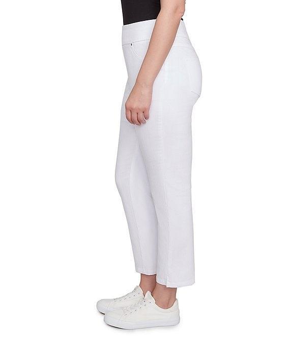 Ruby Rd. Straight Slim Pull-On Denim Ankle Jeans Product Image