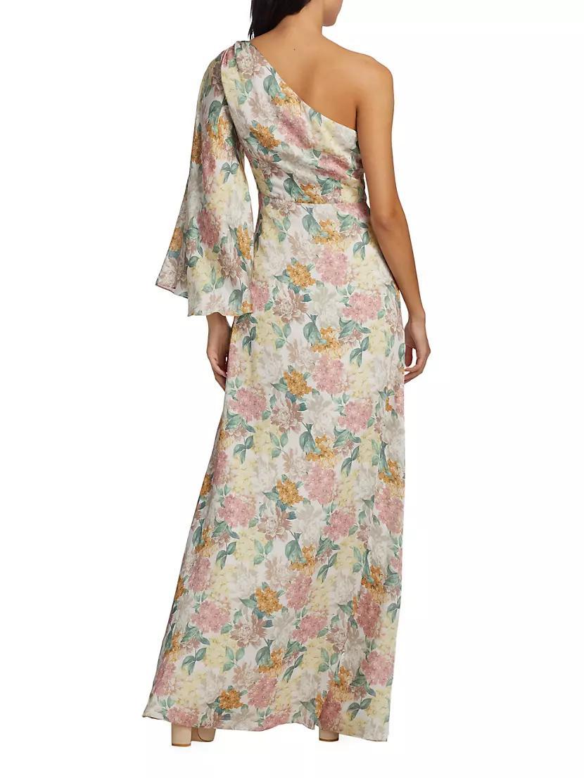 Keely Floral One-Shoulder Gown Product Image