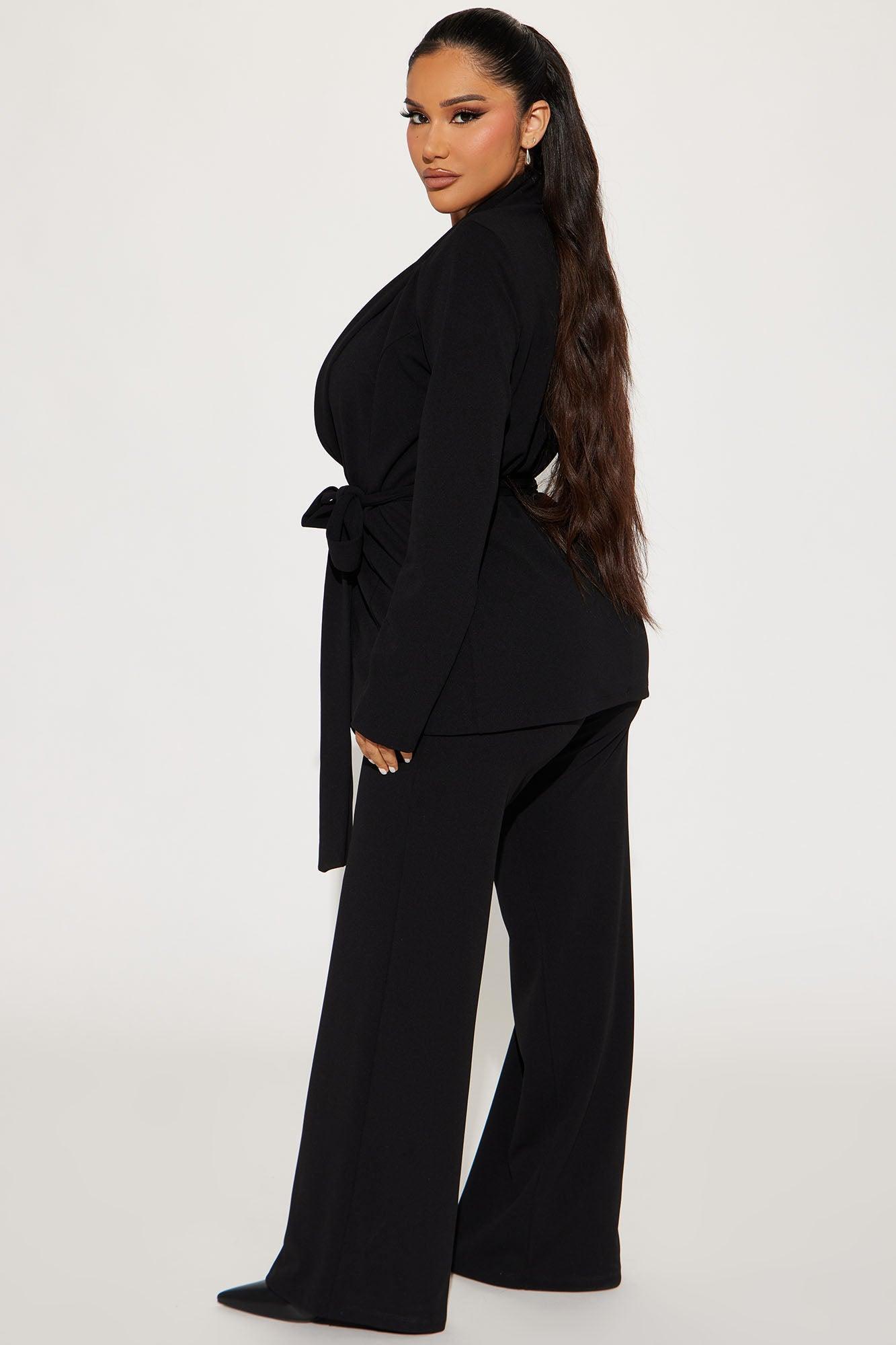 CEO Vibes Blazer Set - Black Product Image
