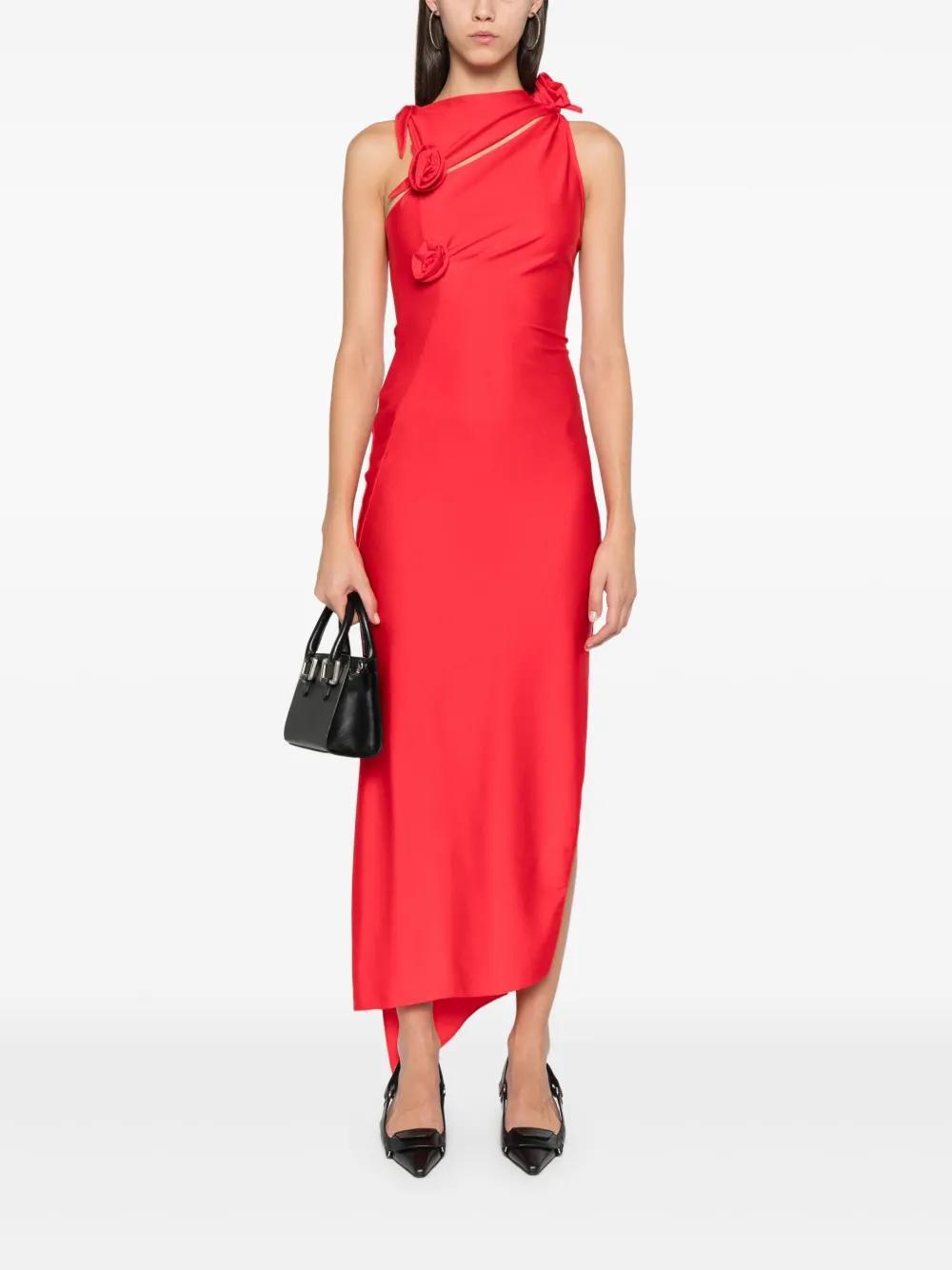 floral-appliqué maxi dress Product Image