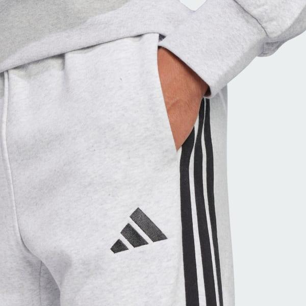 adidas Essentials 3-Stripes Fleece Pants Medium Grey Heather M Mens Product Image